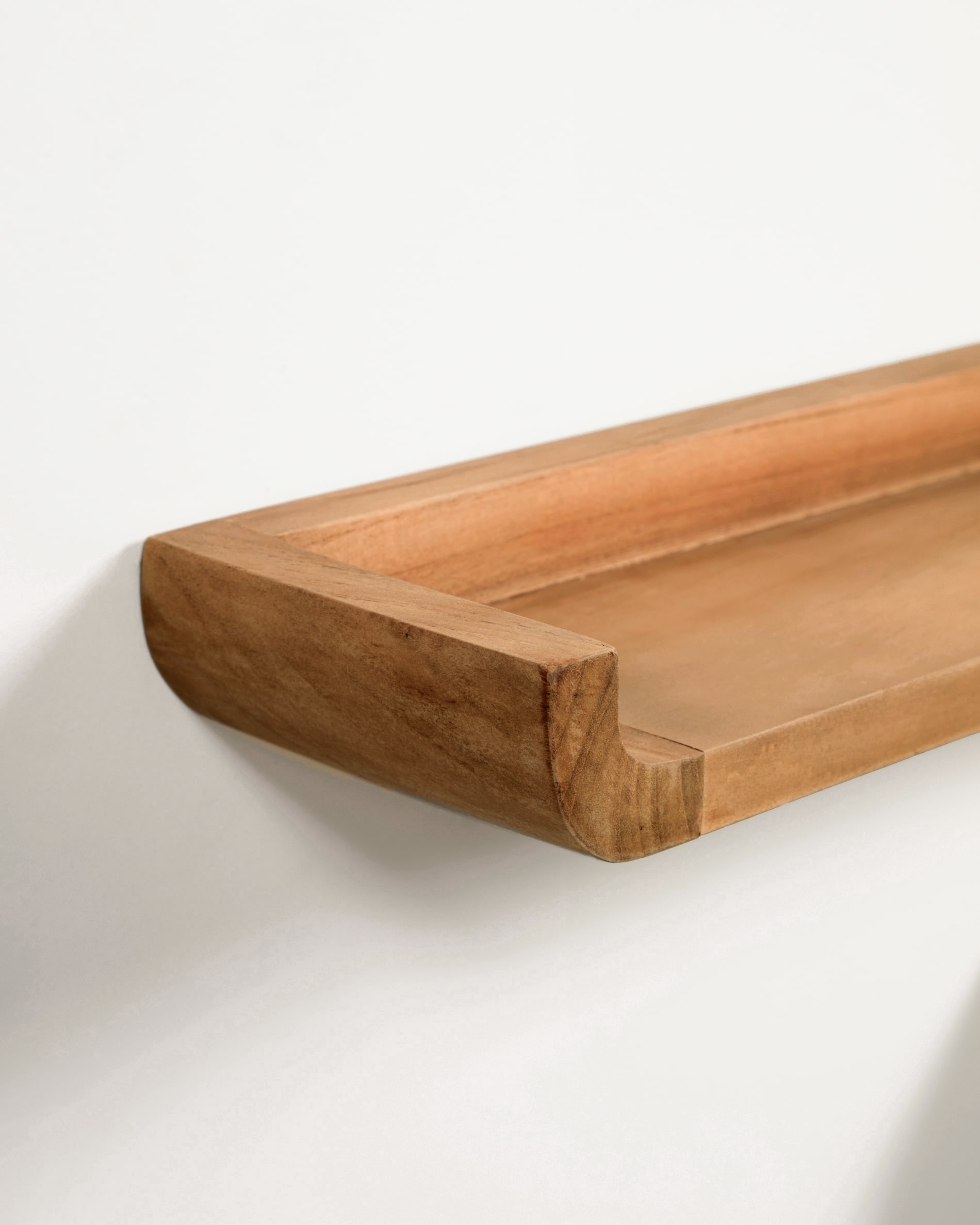 Shamel set of 2 solid teak shelves 50 x 5 cm