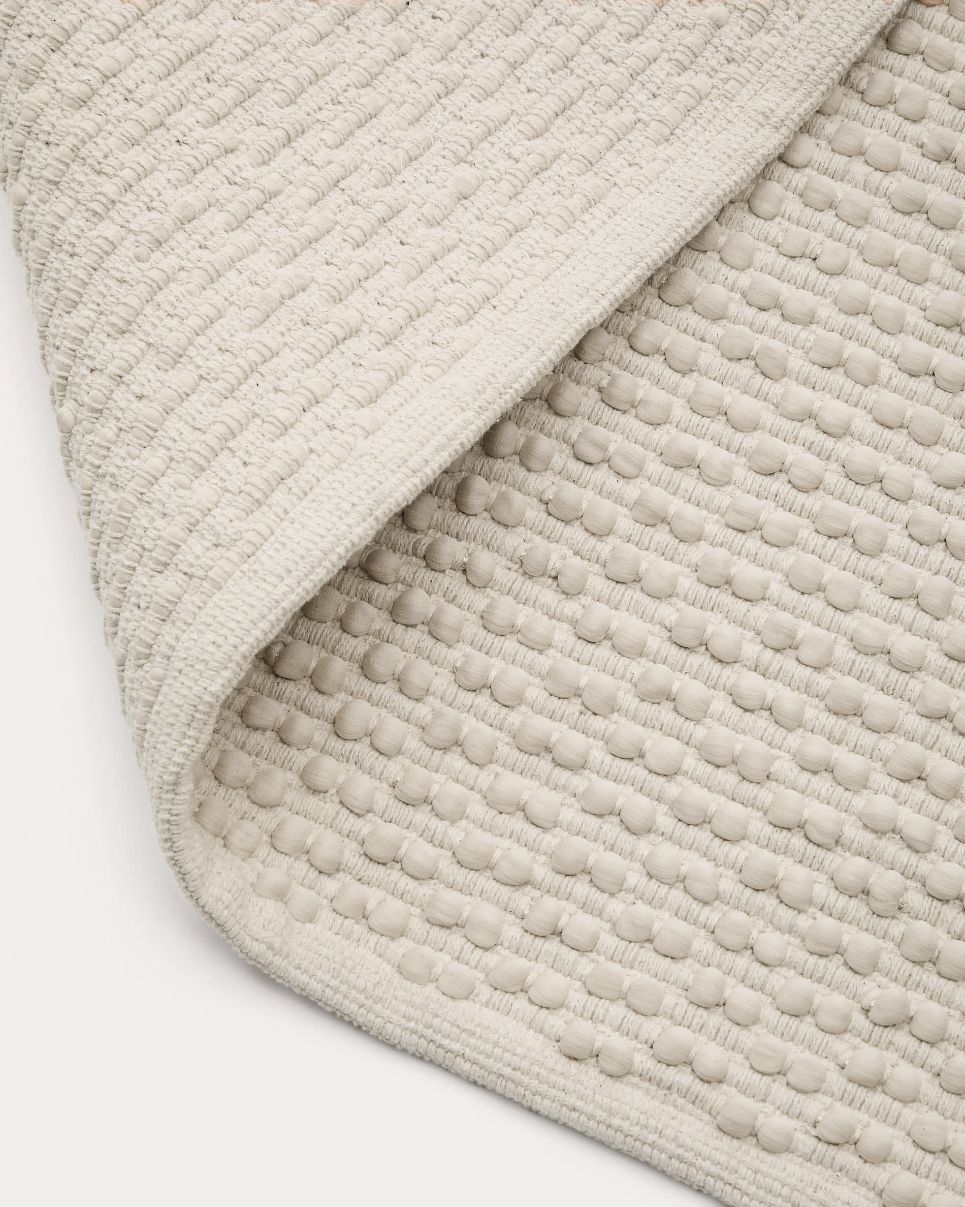 Mascarell white cotton and polyester rug 160 x 230 cm