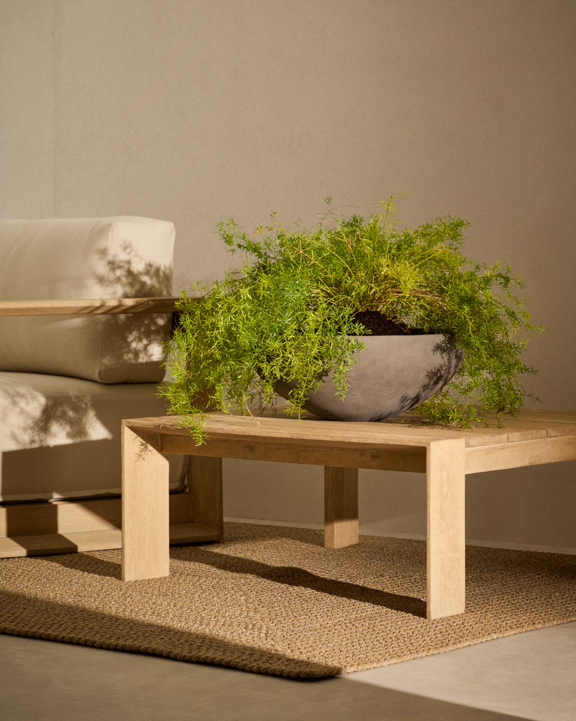 Set de 2 cache-pots Nura effet ciment couleur — Kave Home