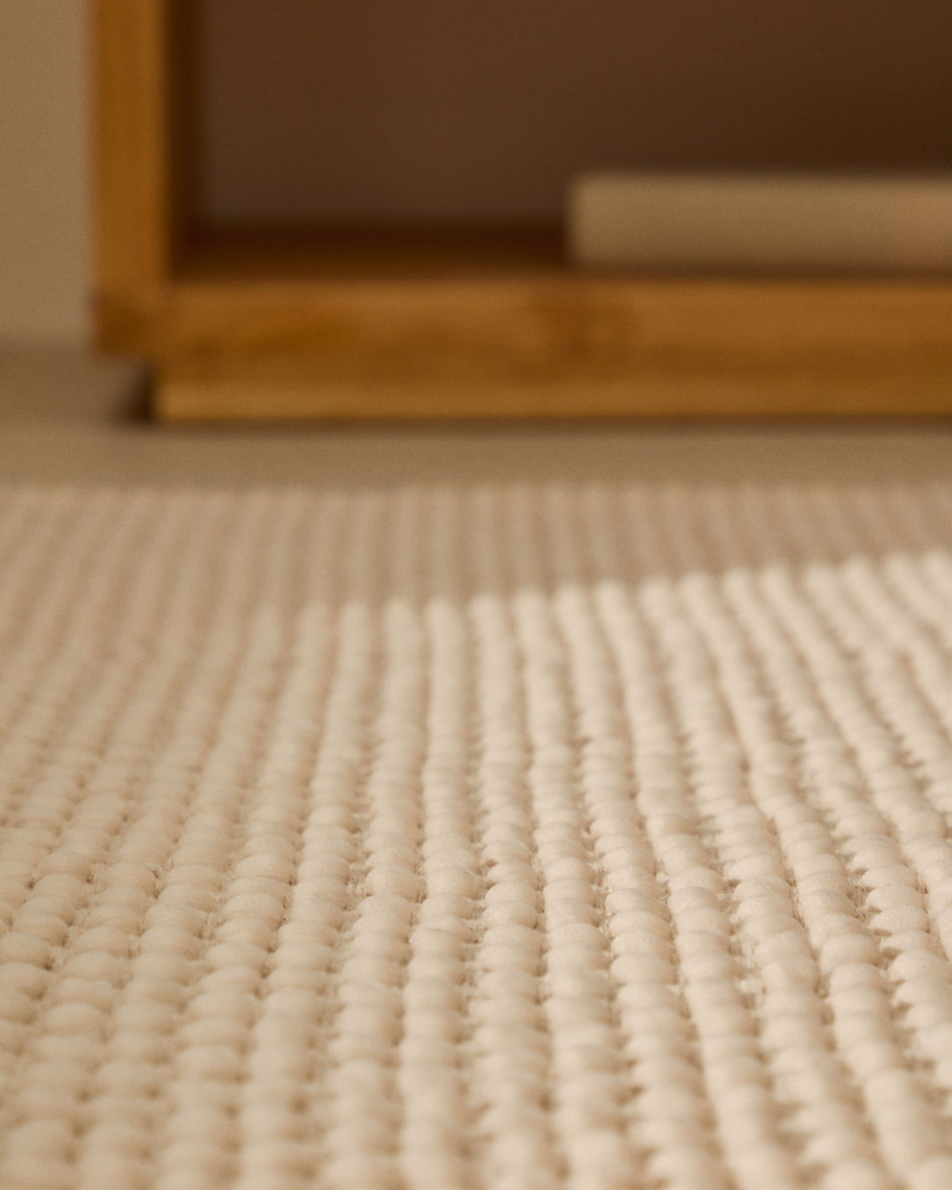 Mascarell white cotton and polyester rug 160 x 230 cm