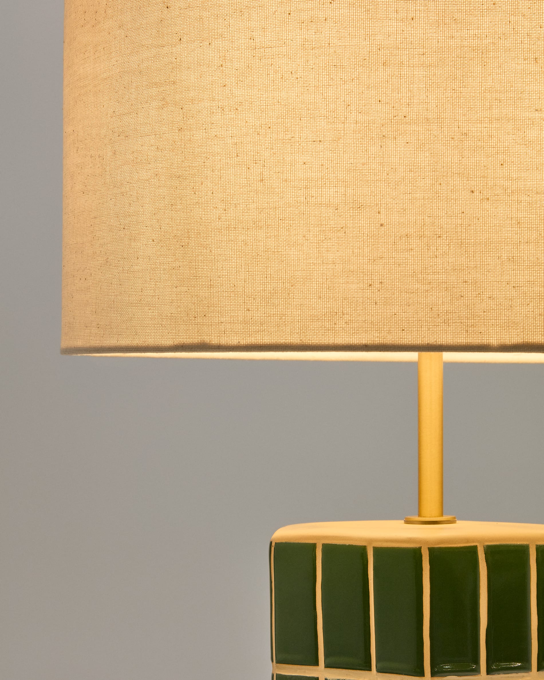 Rue green ceramic table lamp