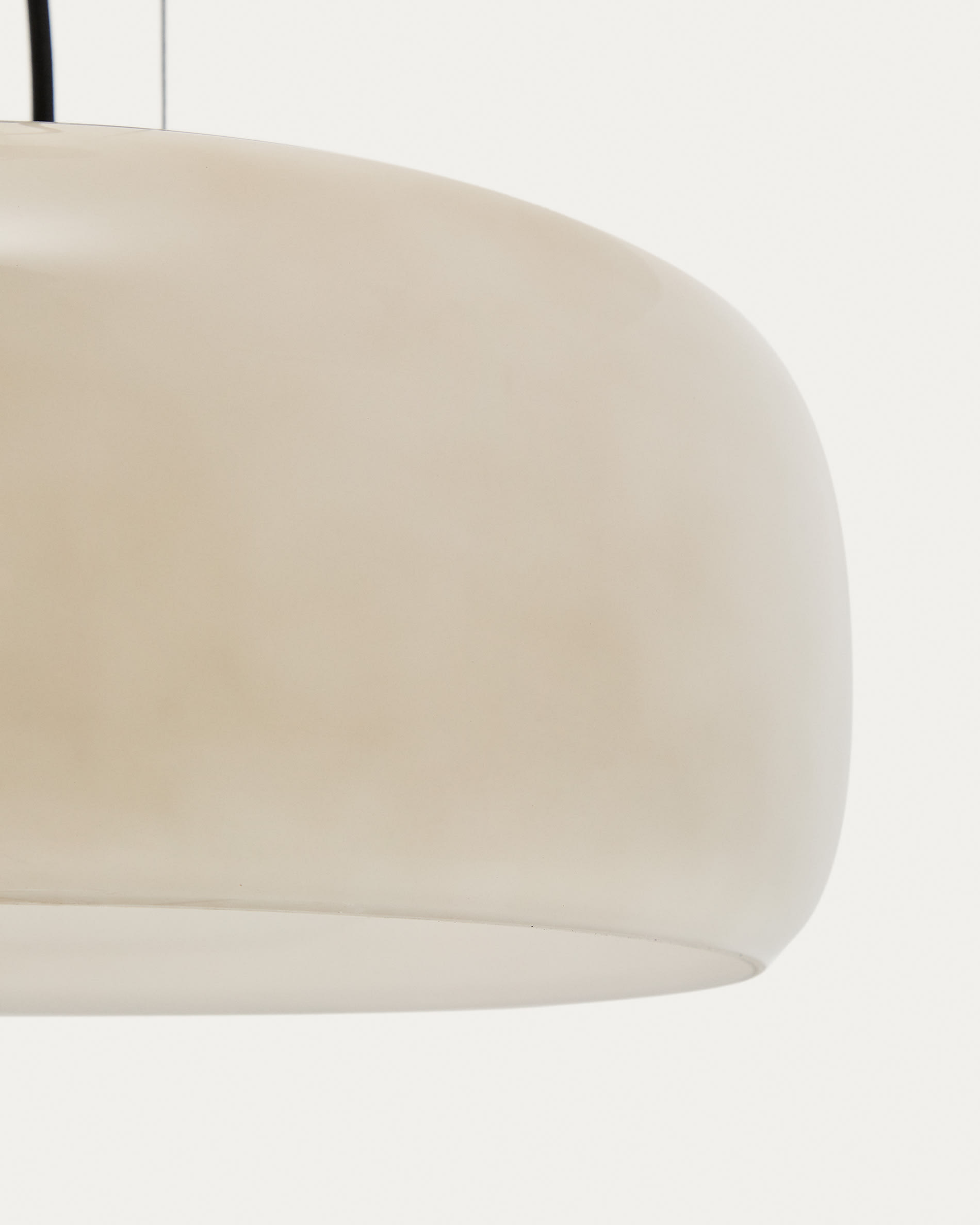 Reig light-grey, glass ceiling lamp, Ø 38 cm