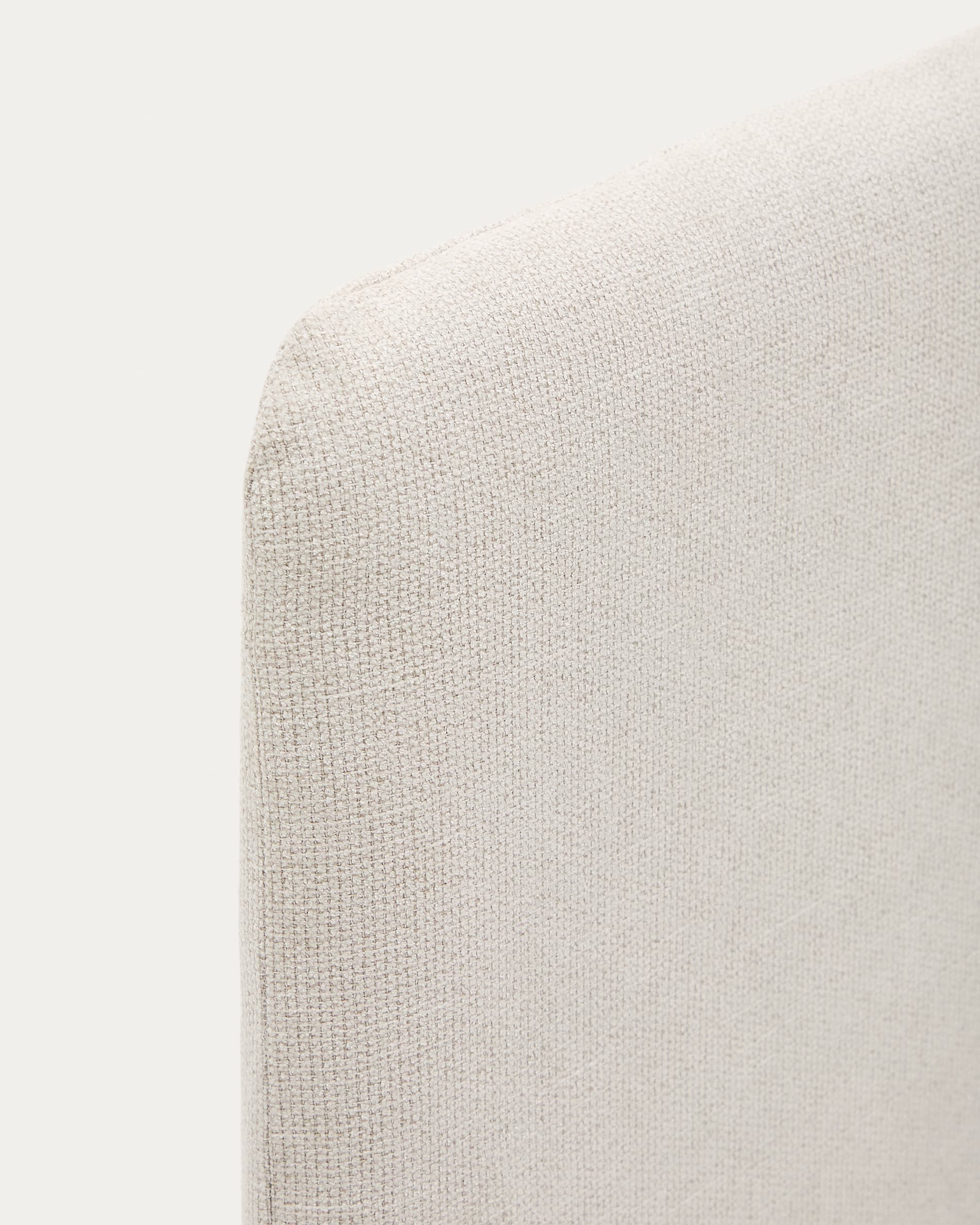Pearl chenille Valma headboard with removable cover for beds up to 180 cm wide
