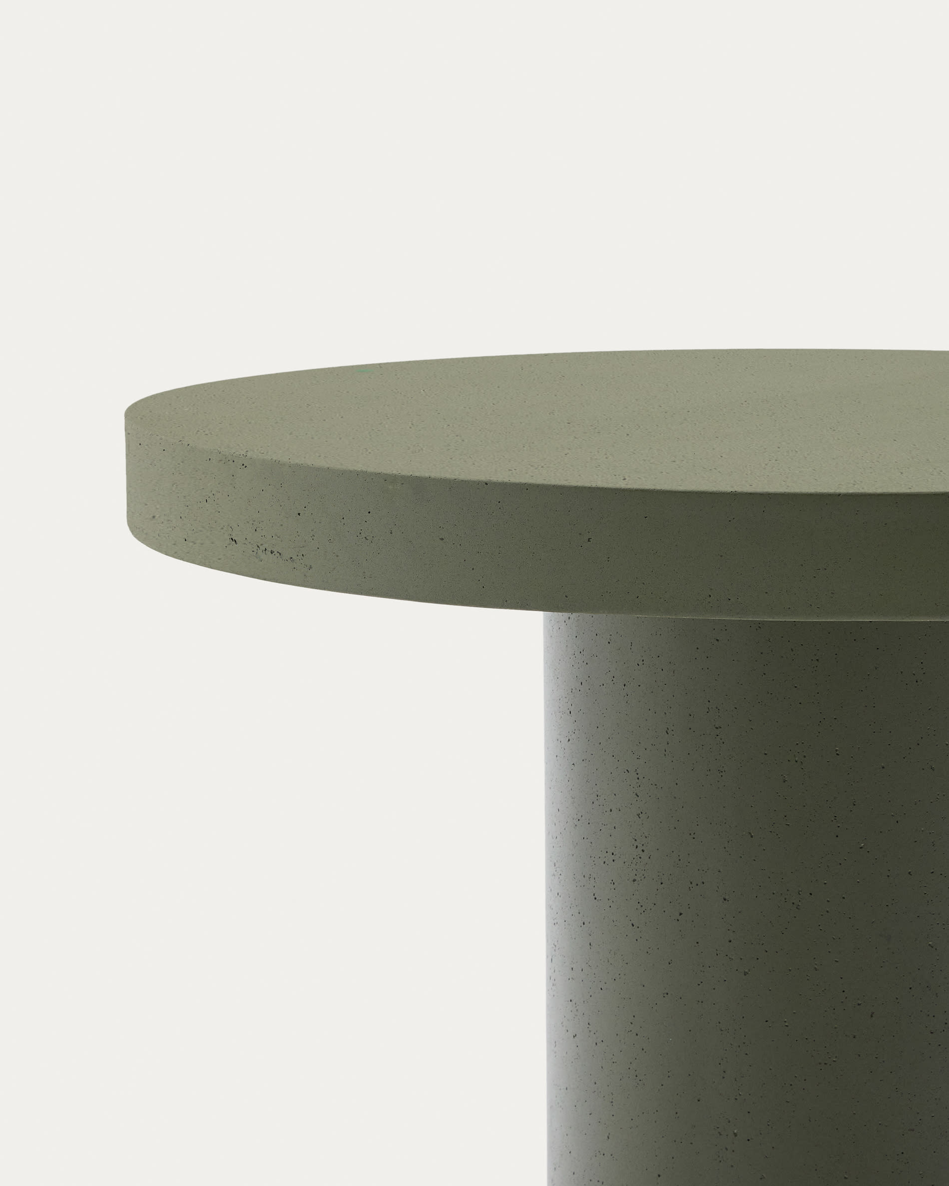Aiguablava green cement round table Ø90cm