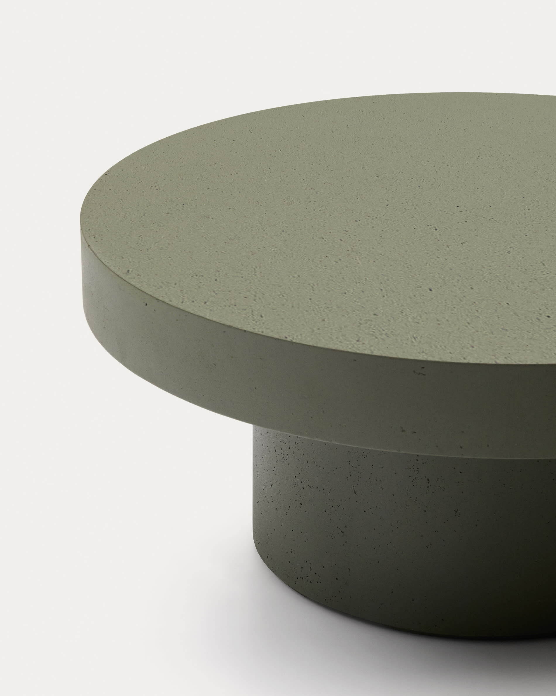 Aiguablava green cement coffee table Ø90cm