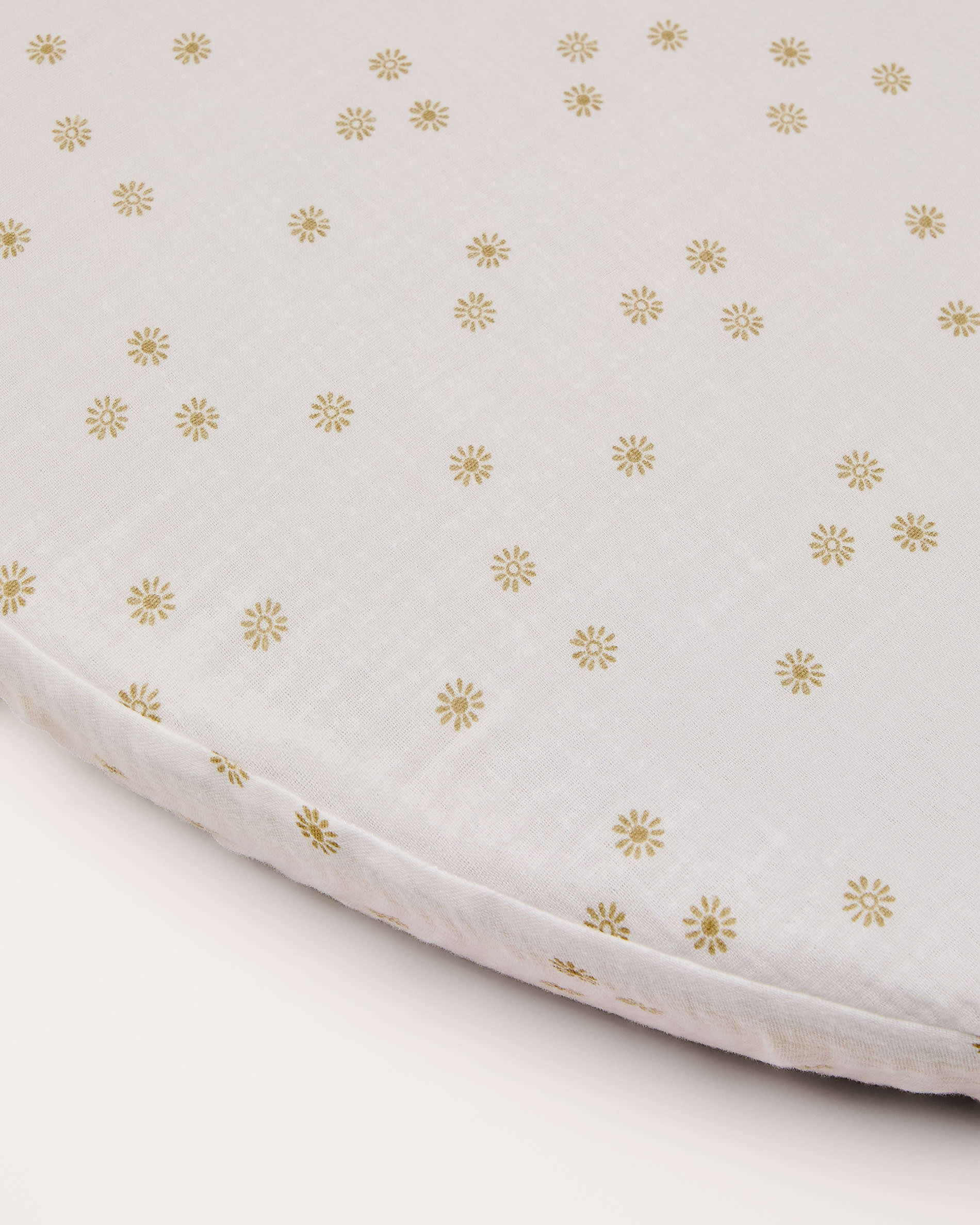 100% cotton, sun print, bottom sheet for Olna Moses basket 40 x 75 cm