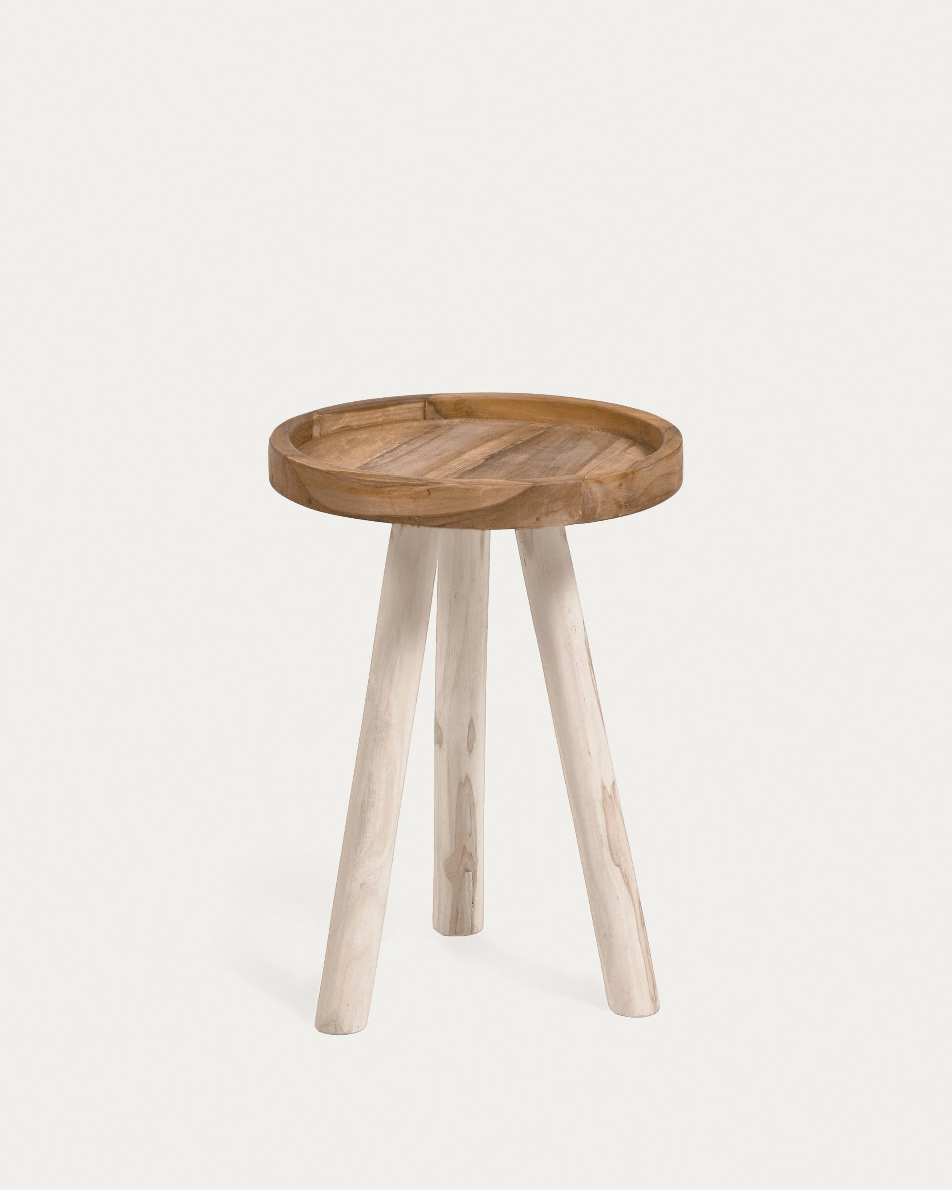 Table d'appoint ronde Glenda en bois de teck Ø — Kave Home