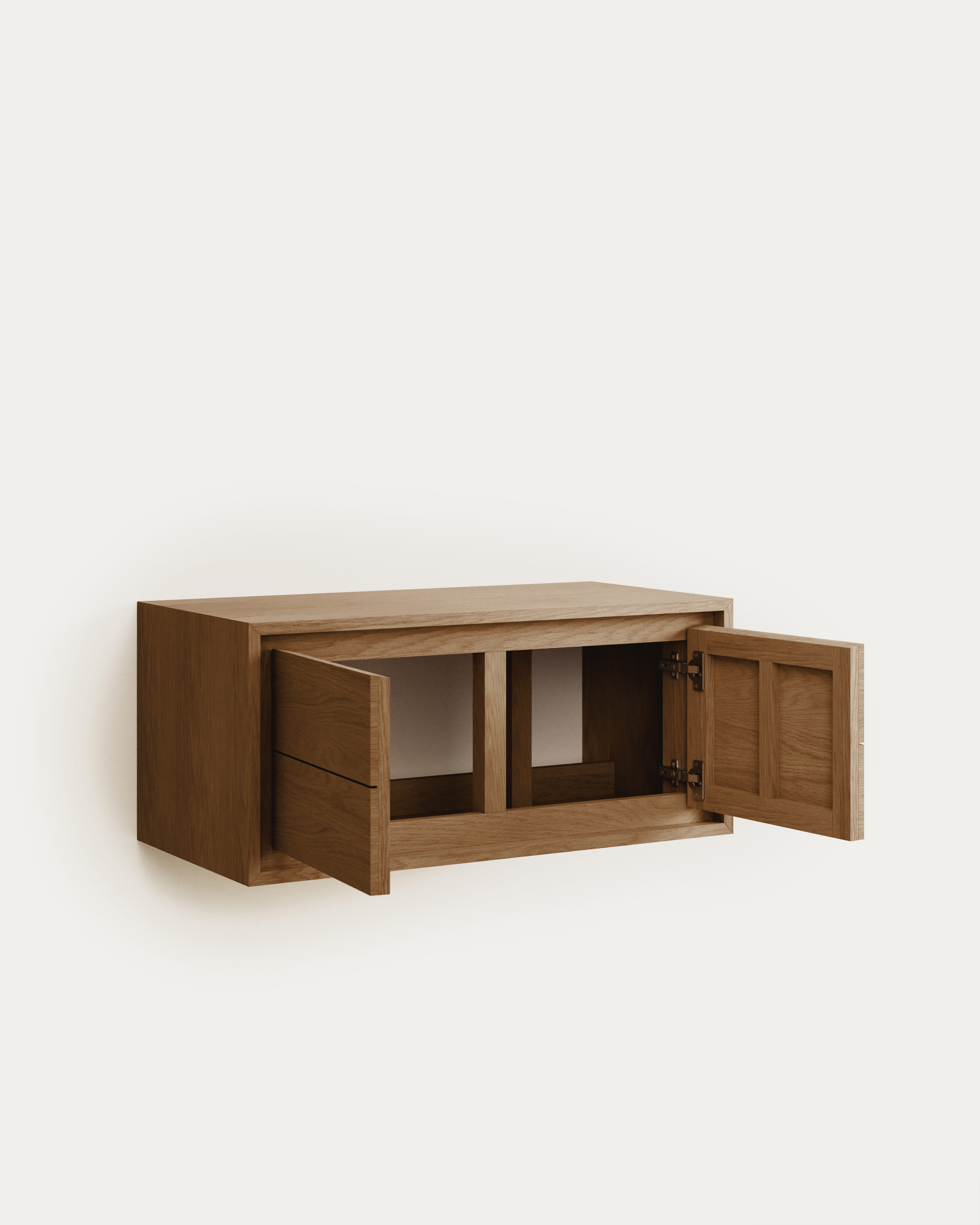 Kenta bathroom furniture in solid teak wood with a natural finish, 90 x 45 cm