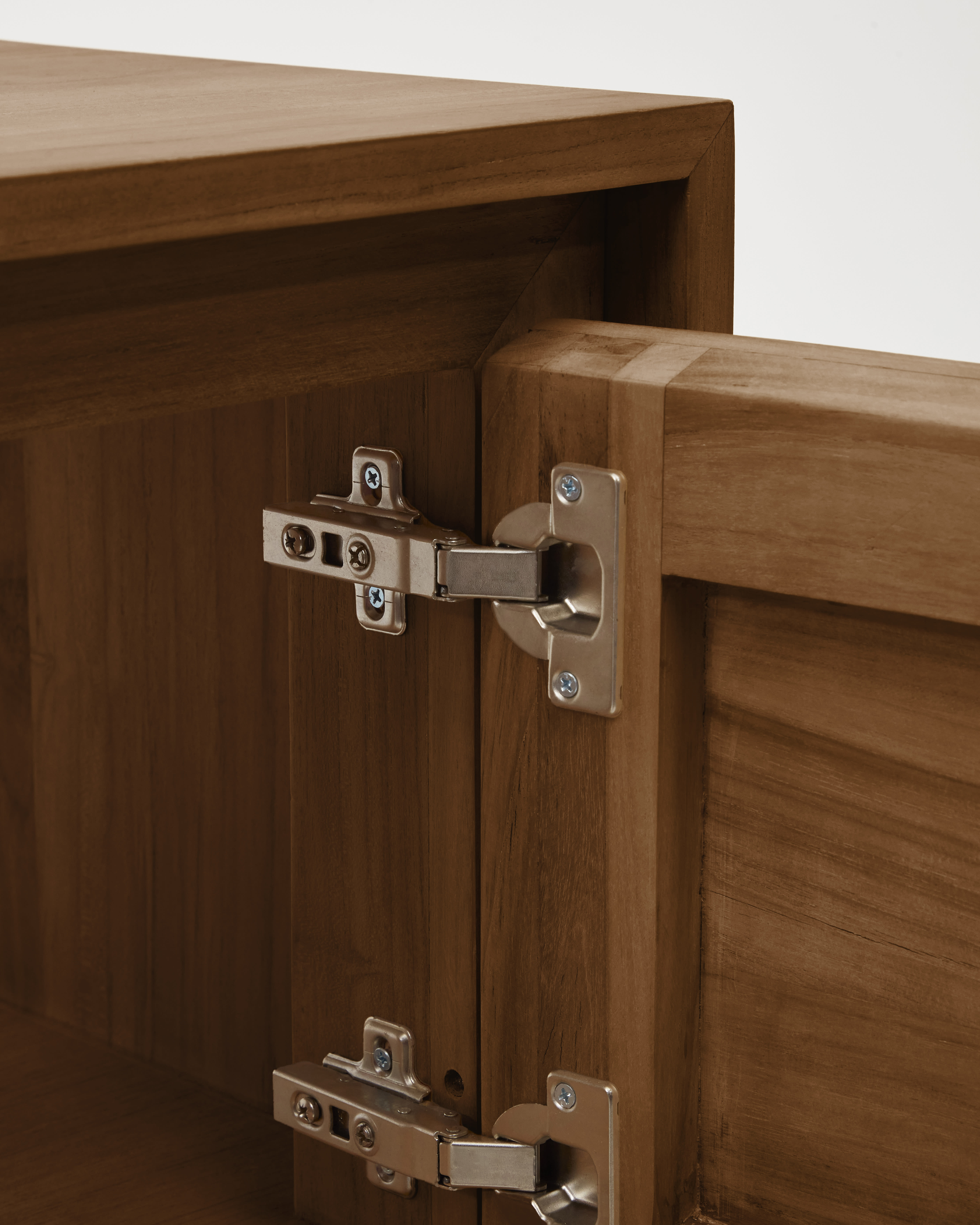 Kenta bathroom furniture in solid teak wood with a natural finish, 90 x 45 cm