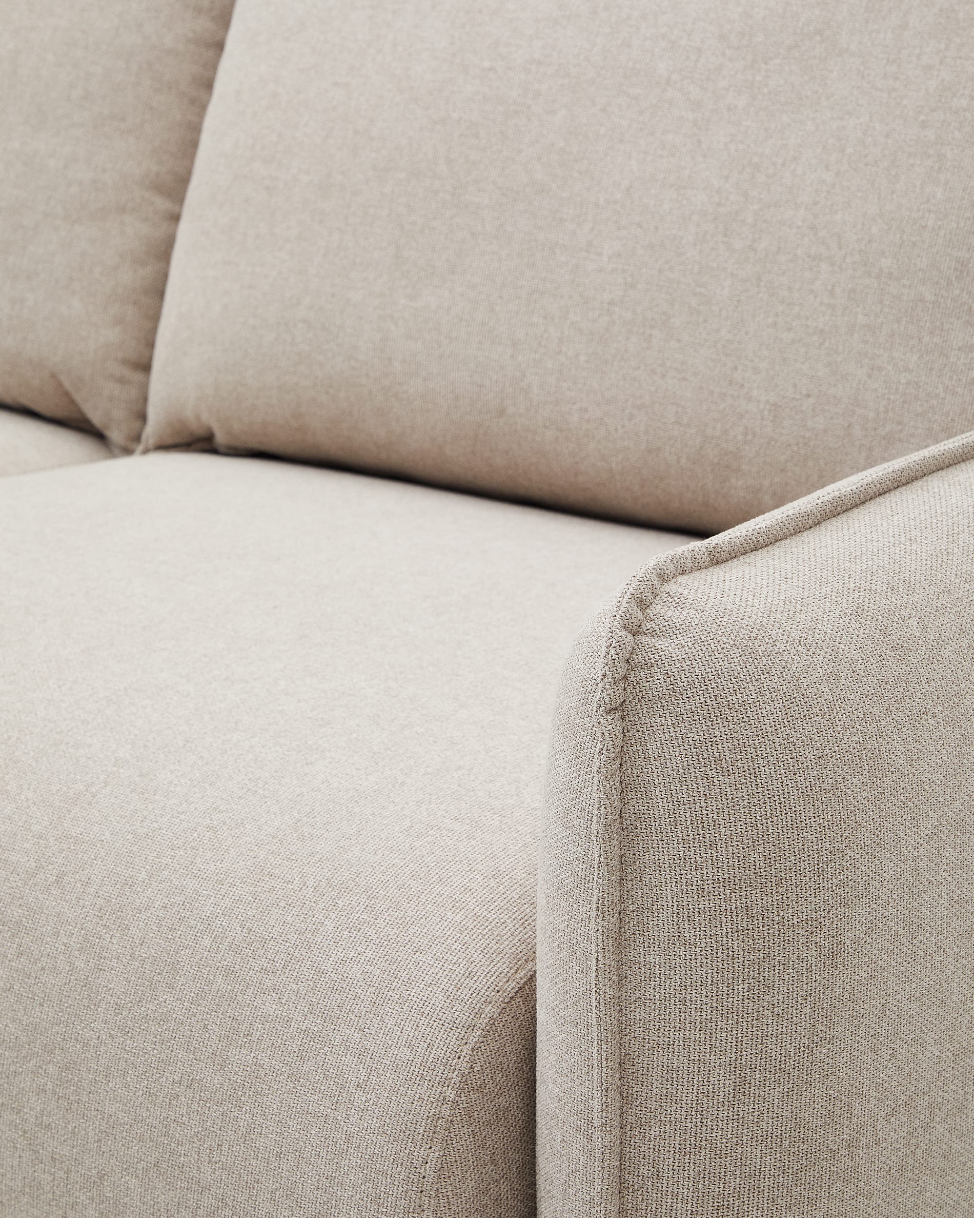 3 seater Carlota sofa in beige, 213 cm FSC Mix Credit