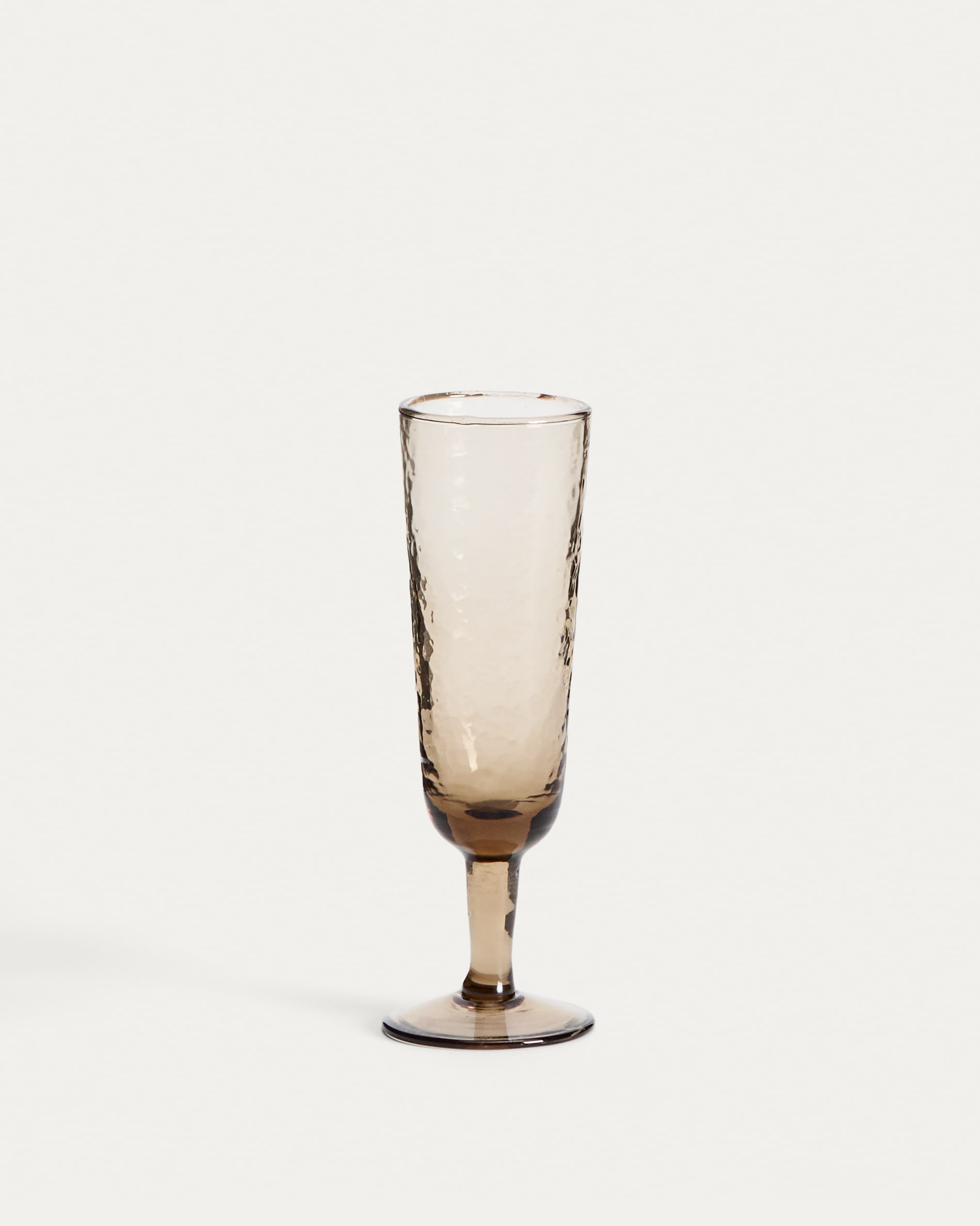 Sileia wine glass made of brown recycled glass