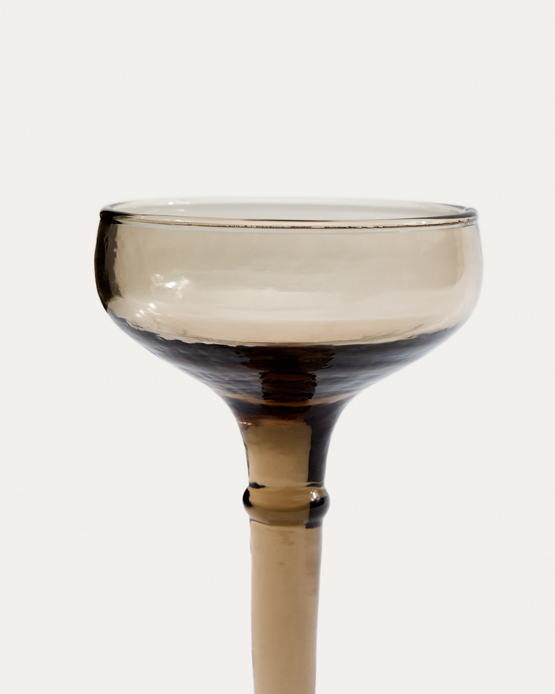 Vinea wine glass made of brown recycled glass