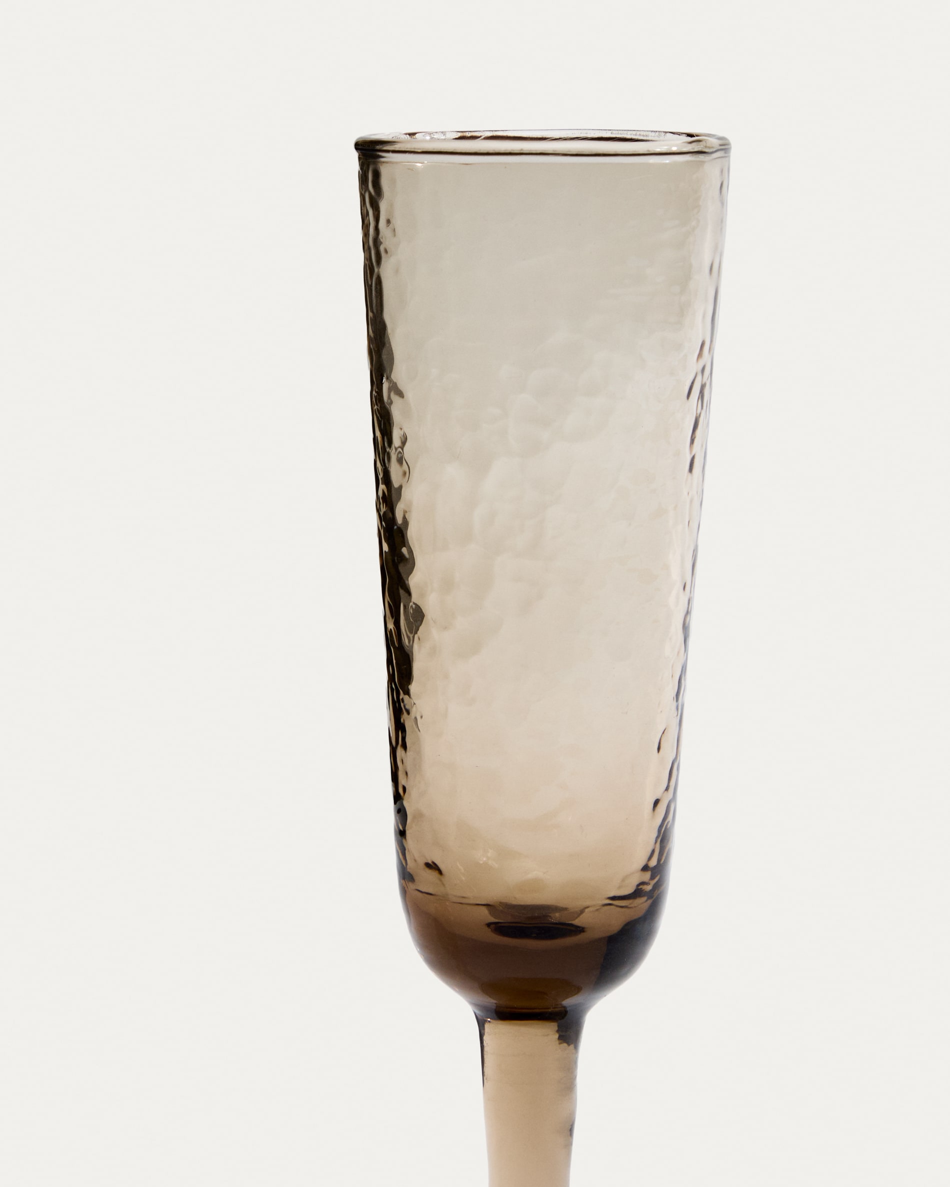 Sileia wine glass made of brown recycled glass