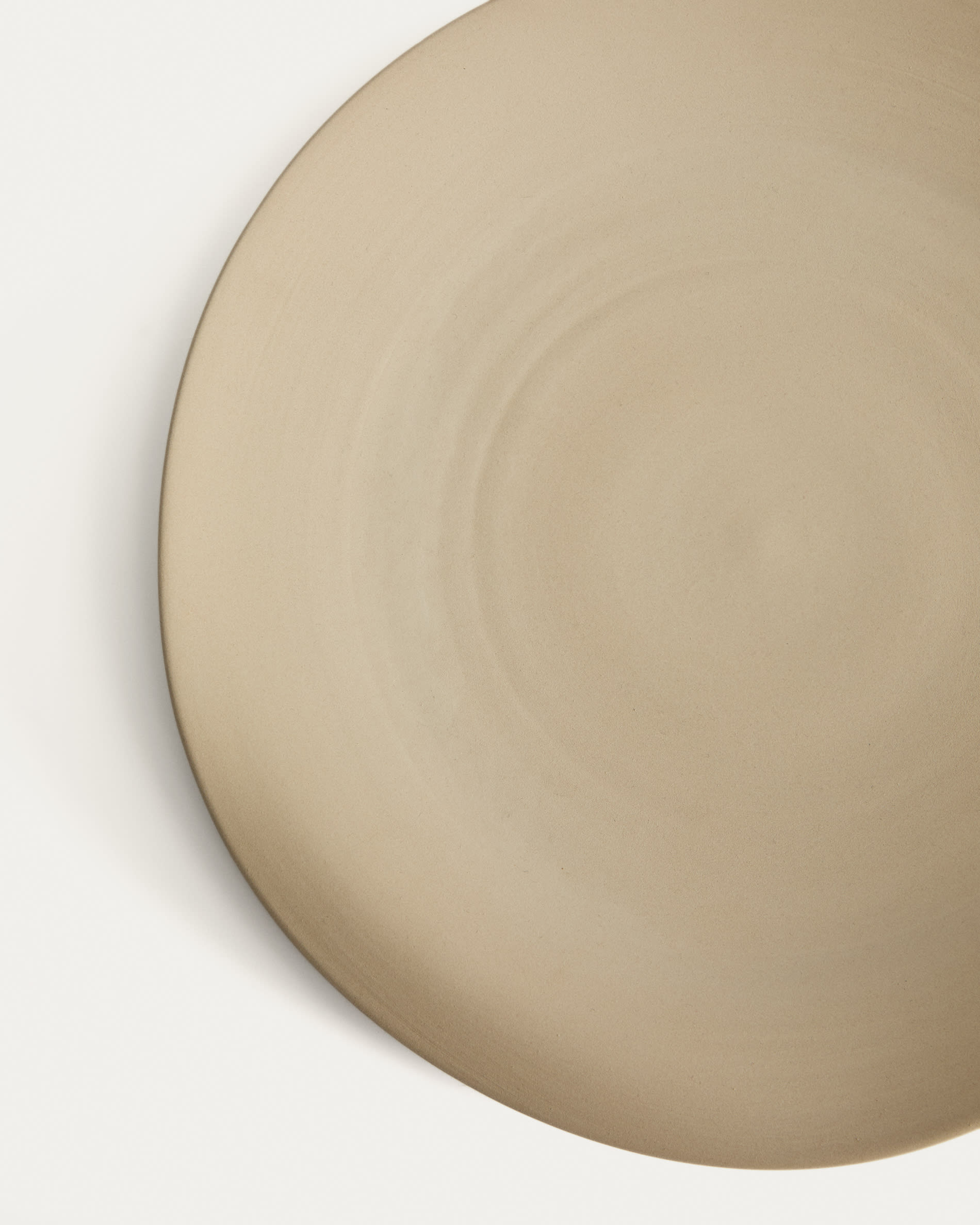Ebenor beige ceramic table centerpiece Ø 30 cm