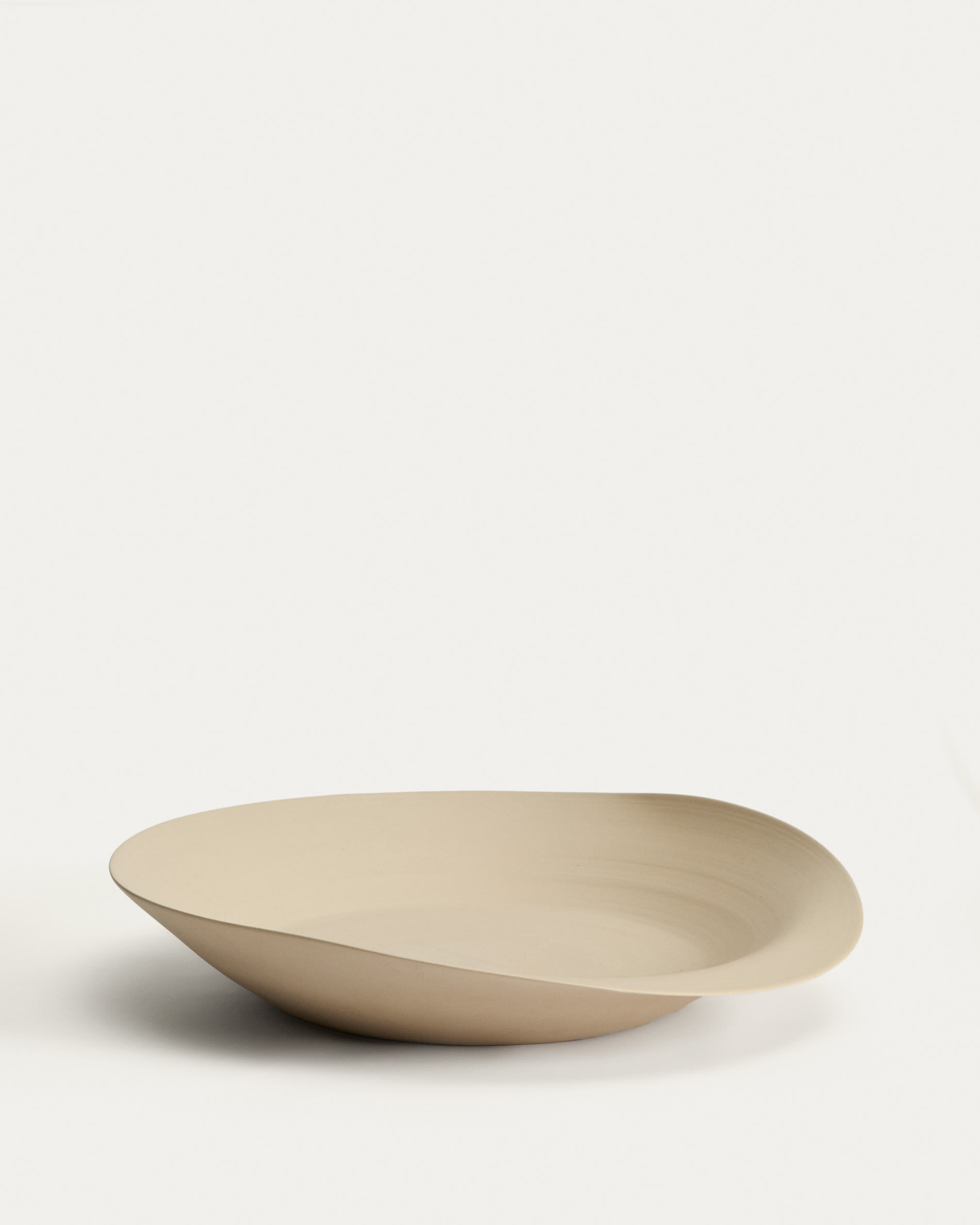 Ebenor beige ceramic centerpiece Ø50 cm