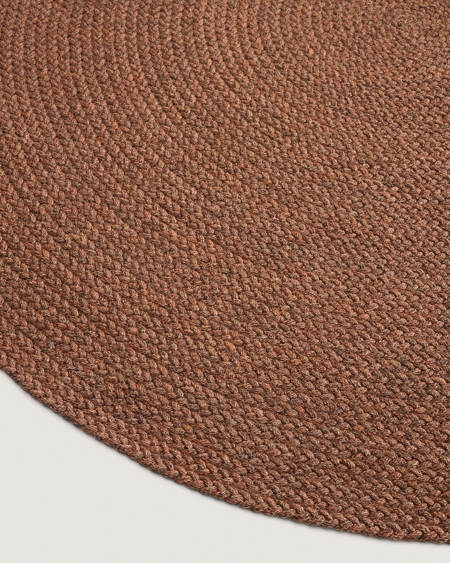 Rug Despas in synthetic fibers terracotta Ø200 cm