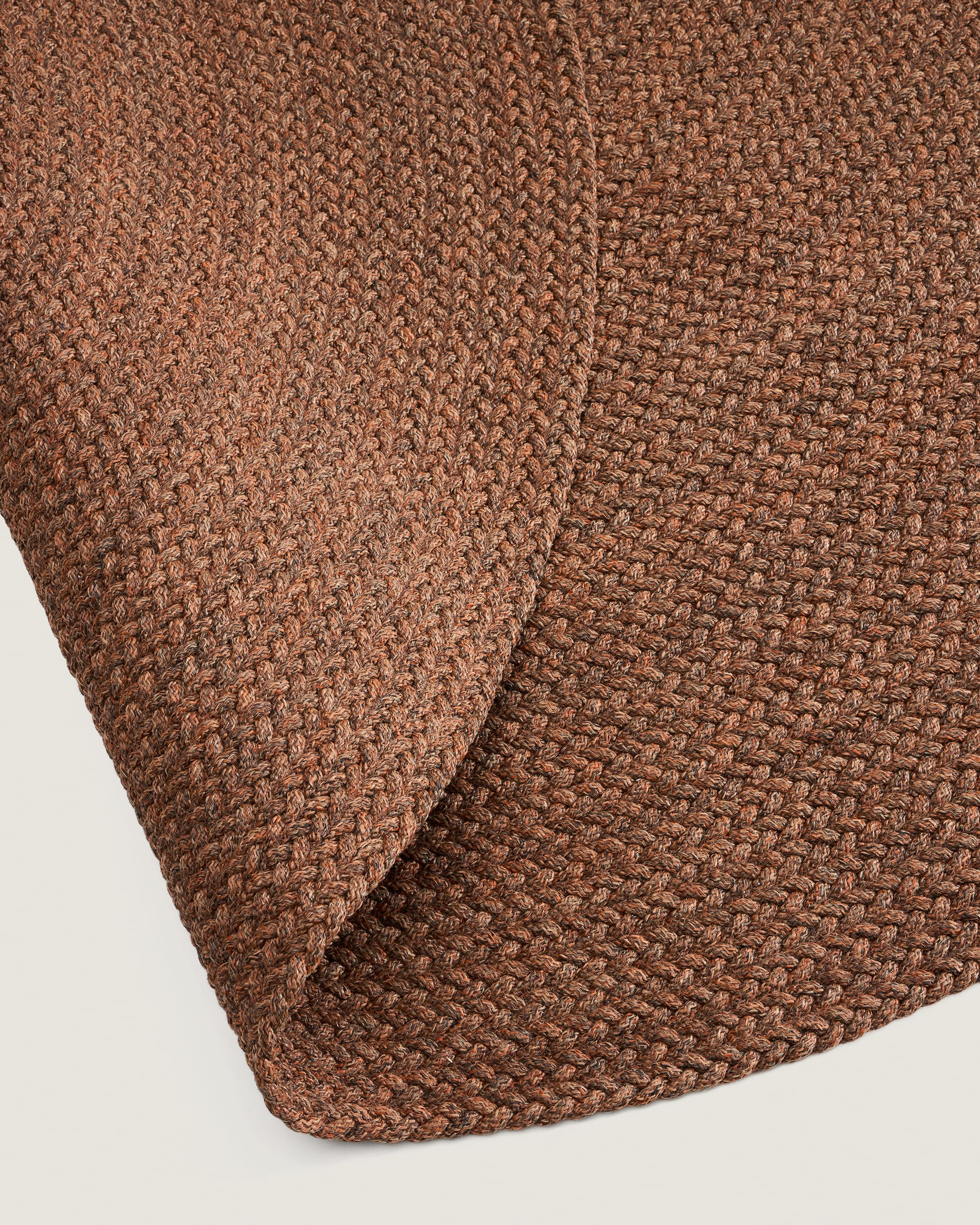 Rug Despas in synthetic fibers terracotta Ø200 cm