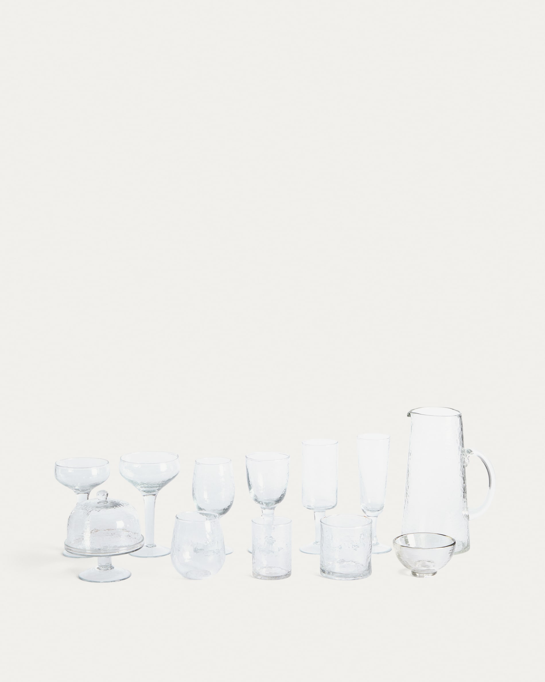 Sileia wine glass made of transparent recycled glass