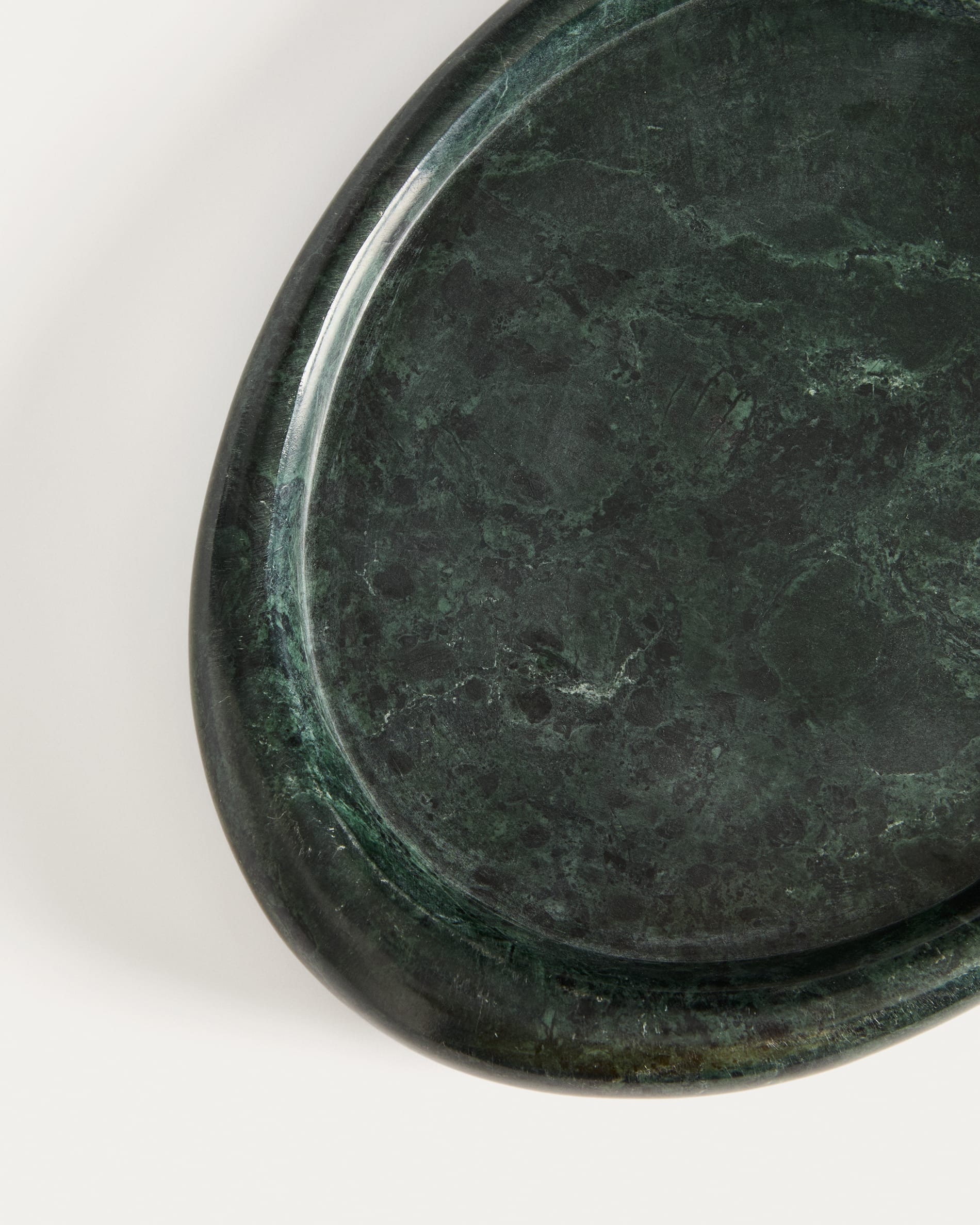 Lenorel tray in green marble 30 x 23 cm