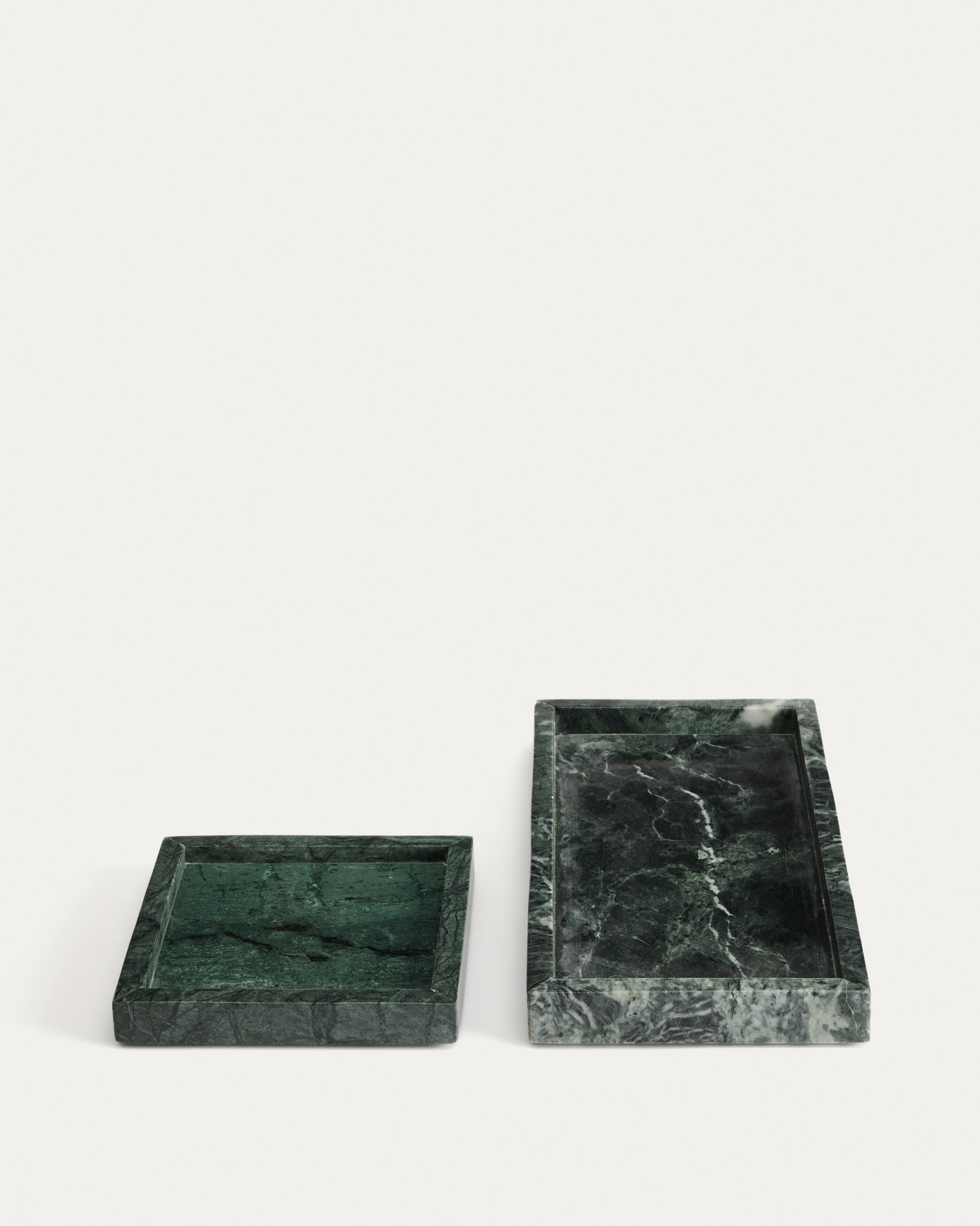 Serela tray in green marble 35 x 18 cm