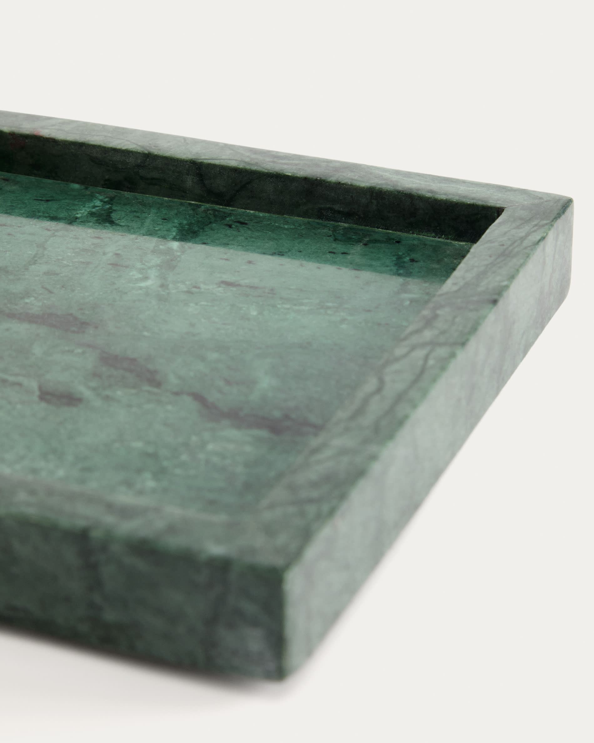 Serela tray in green marble 18 x 18 cm