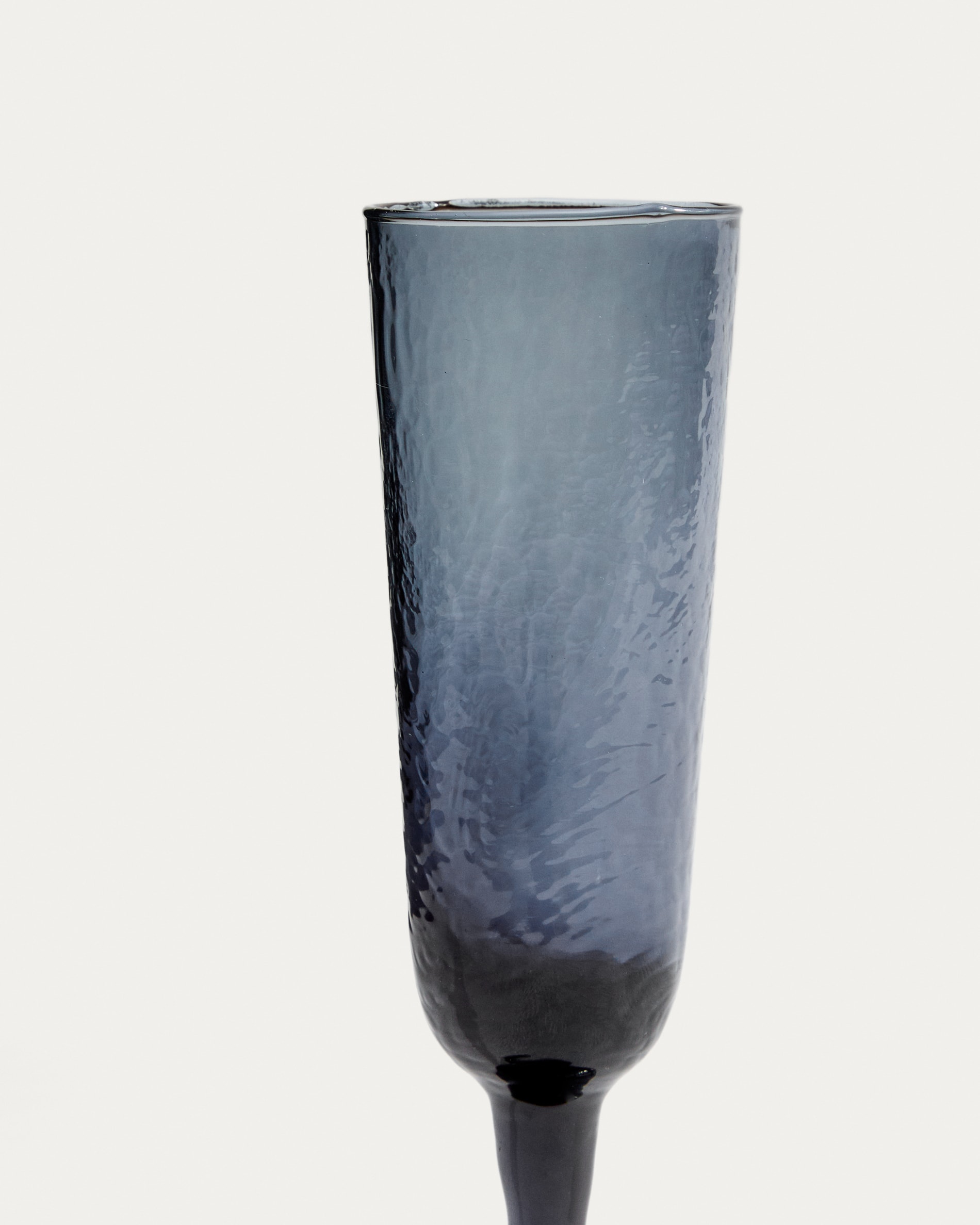 Sileia wine glass made of blue recycled glass