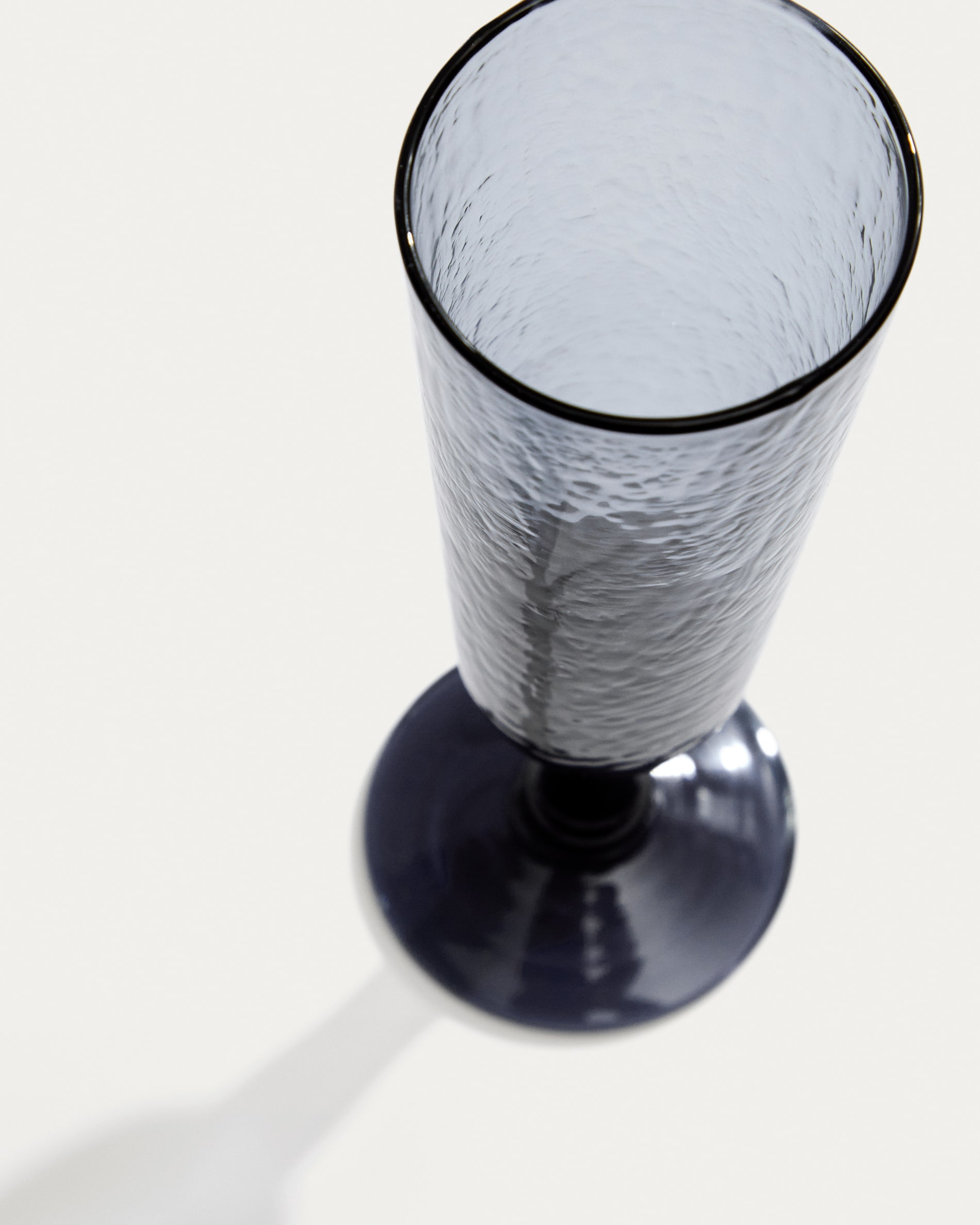Sileia wine glass made of blue recycled glass