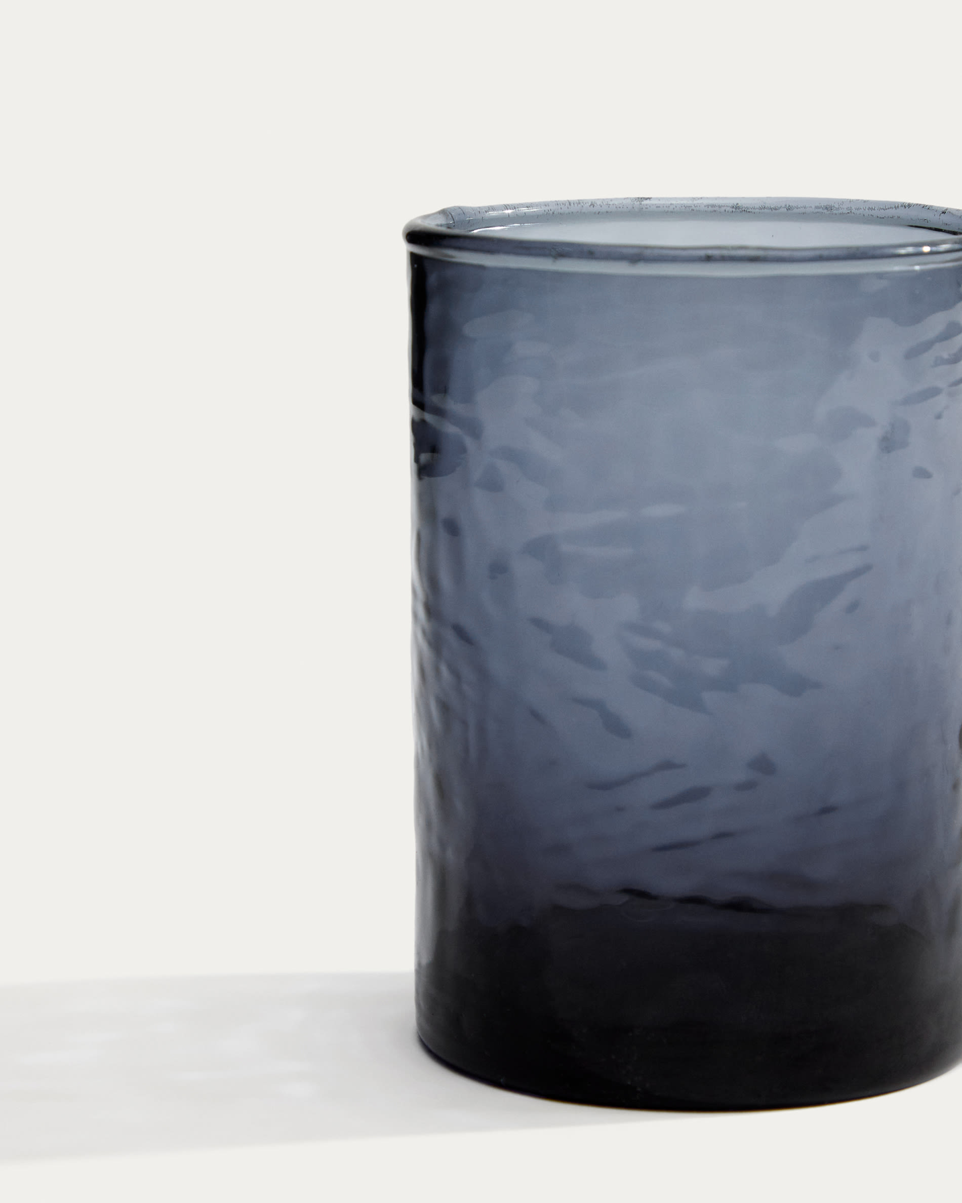 Obila cup made of blue recycled glass