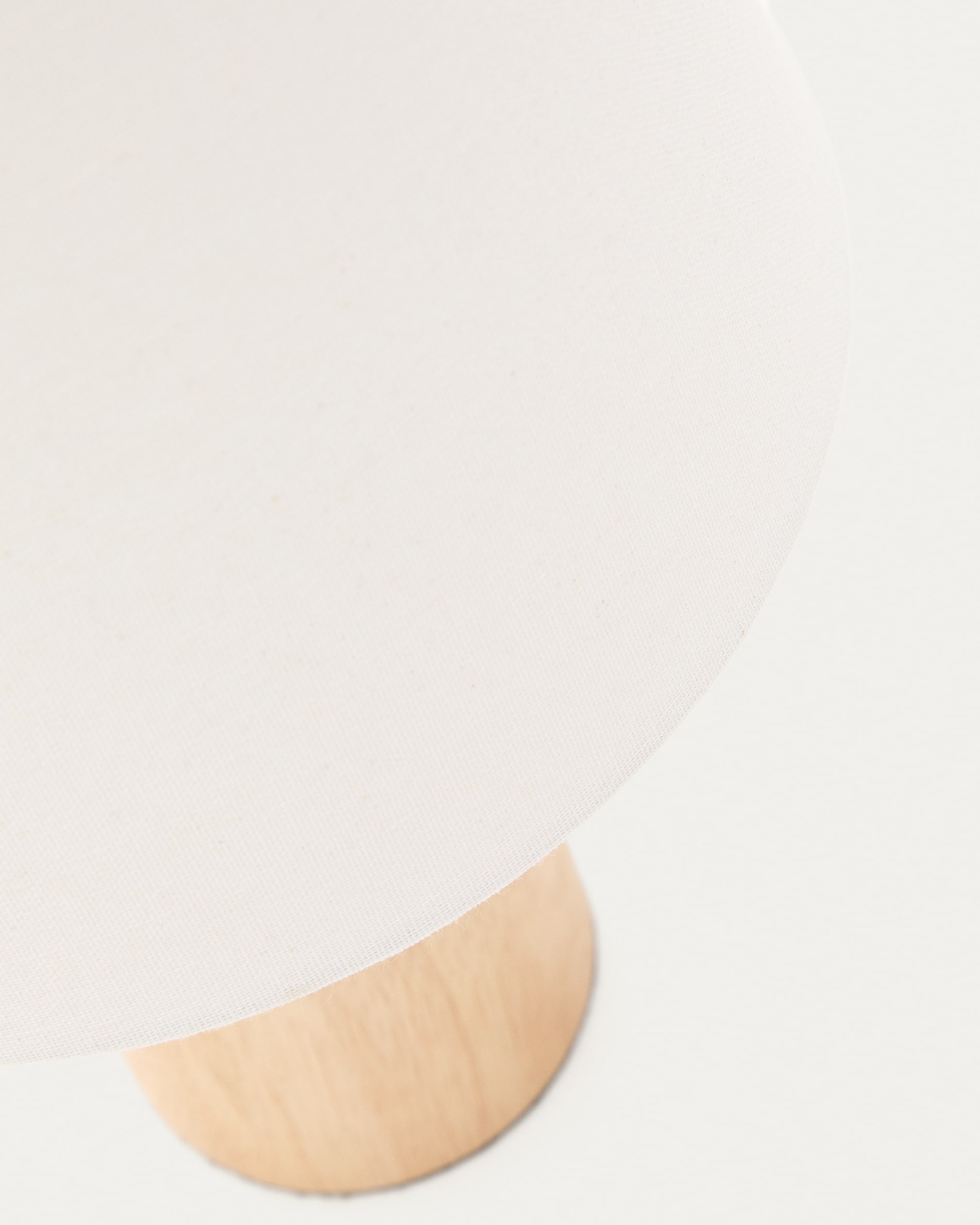 Marga table lamp made from solid rubber wood with natural finish