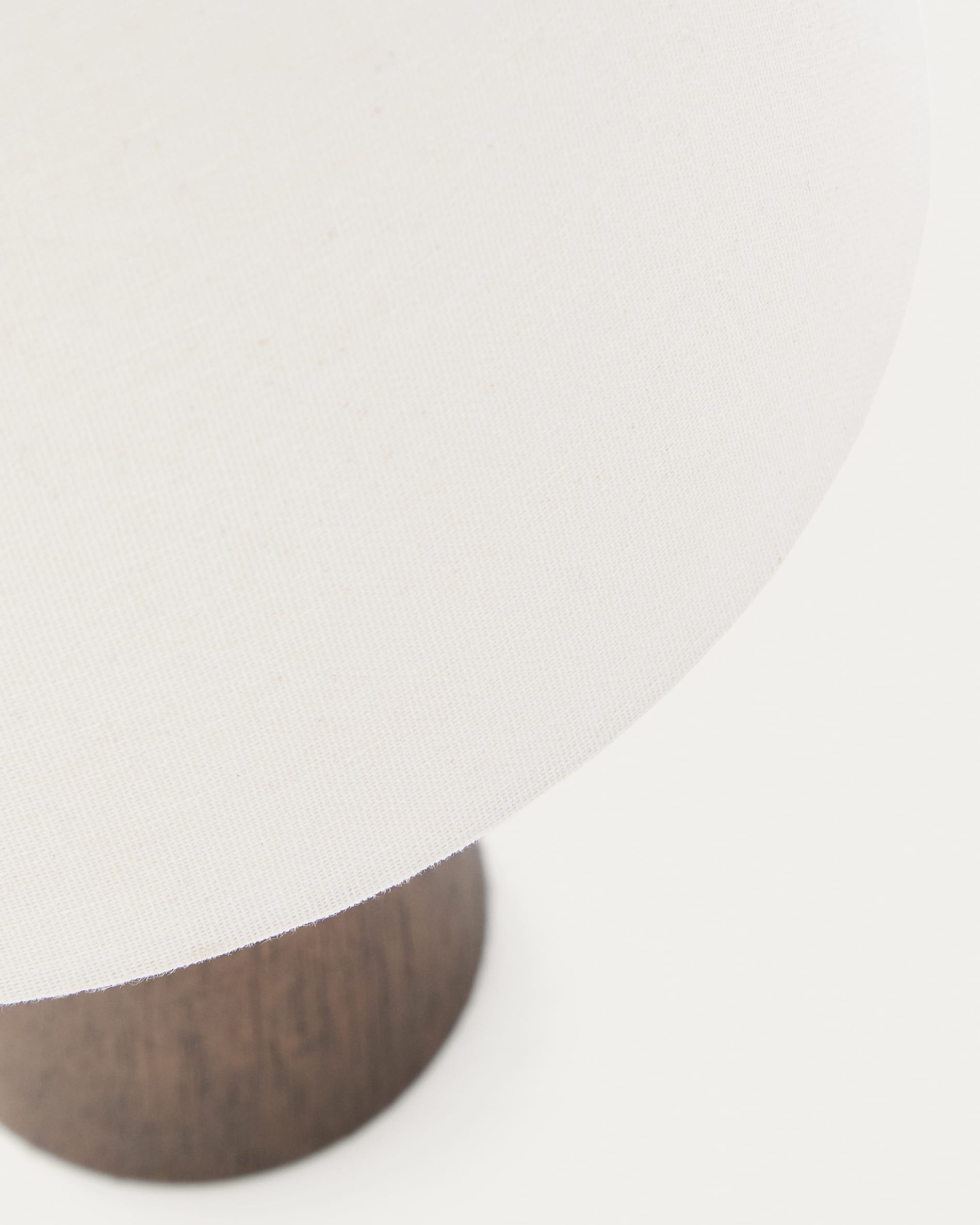 Marga table lamp made from solid rubber wood with dark finish