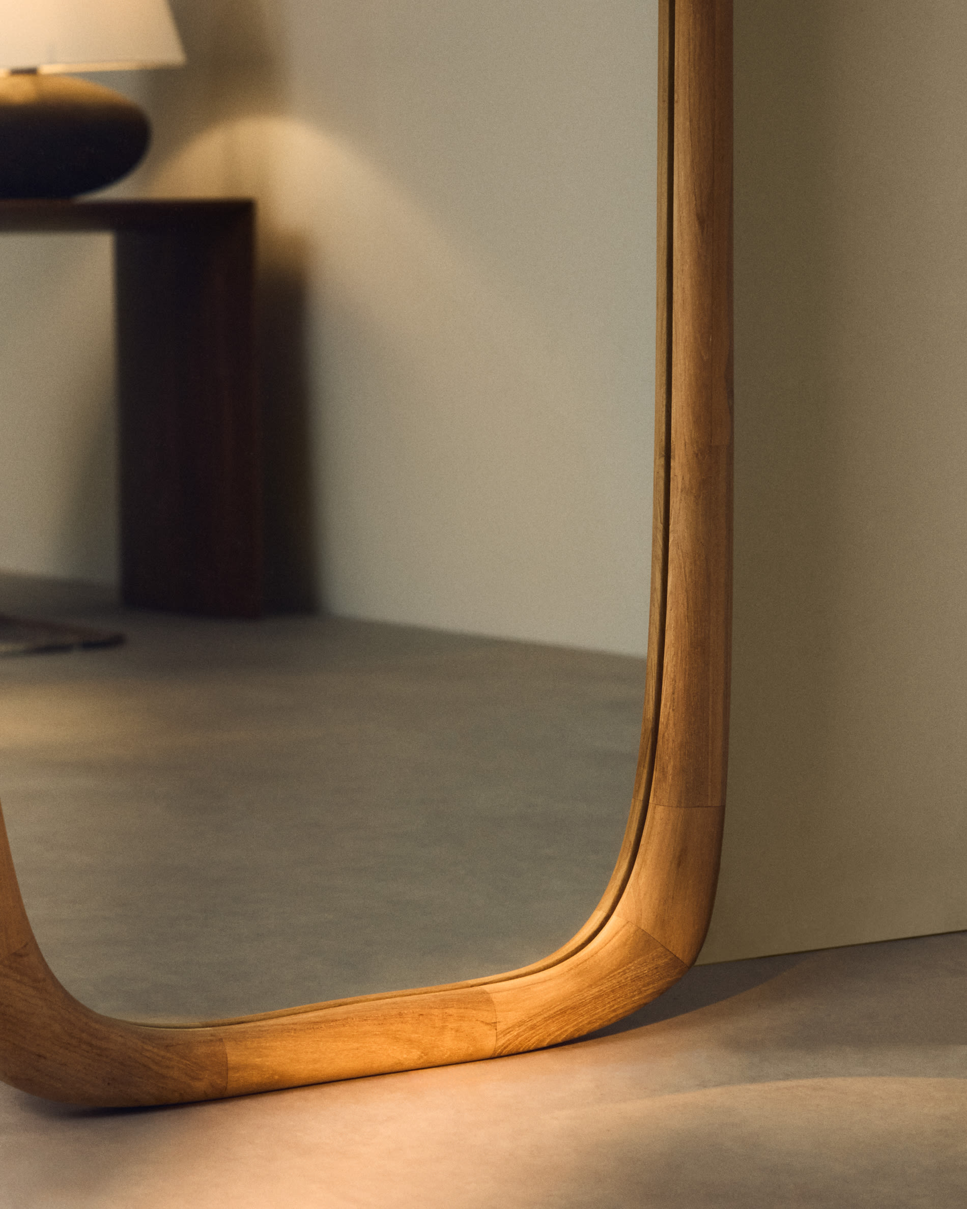 Alura teak wood mirror 158 x 61cm FSC 100%
