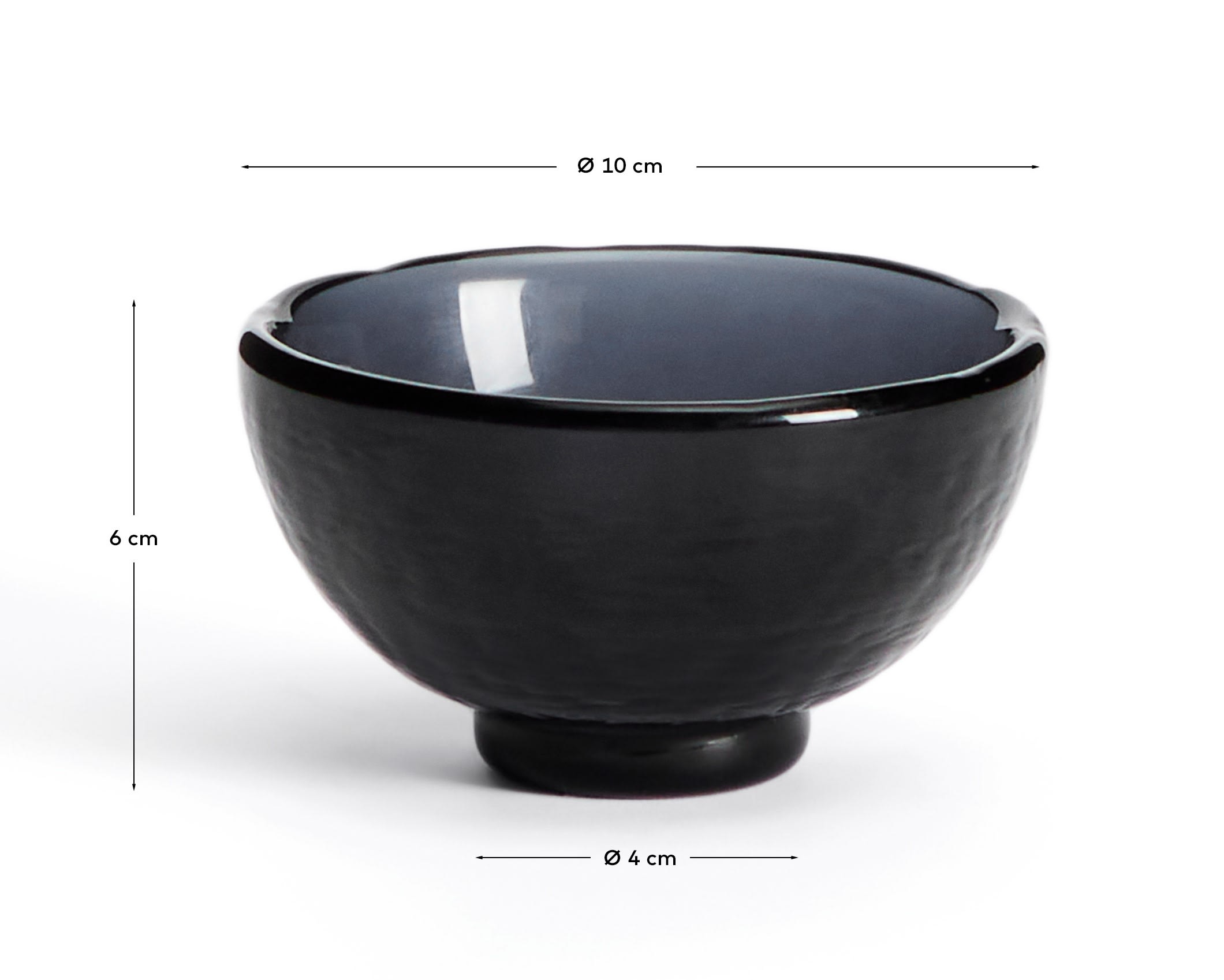 Sileia small bowl made of blue recycled glass