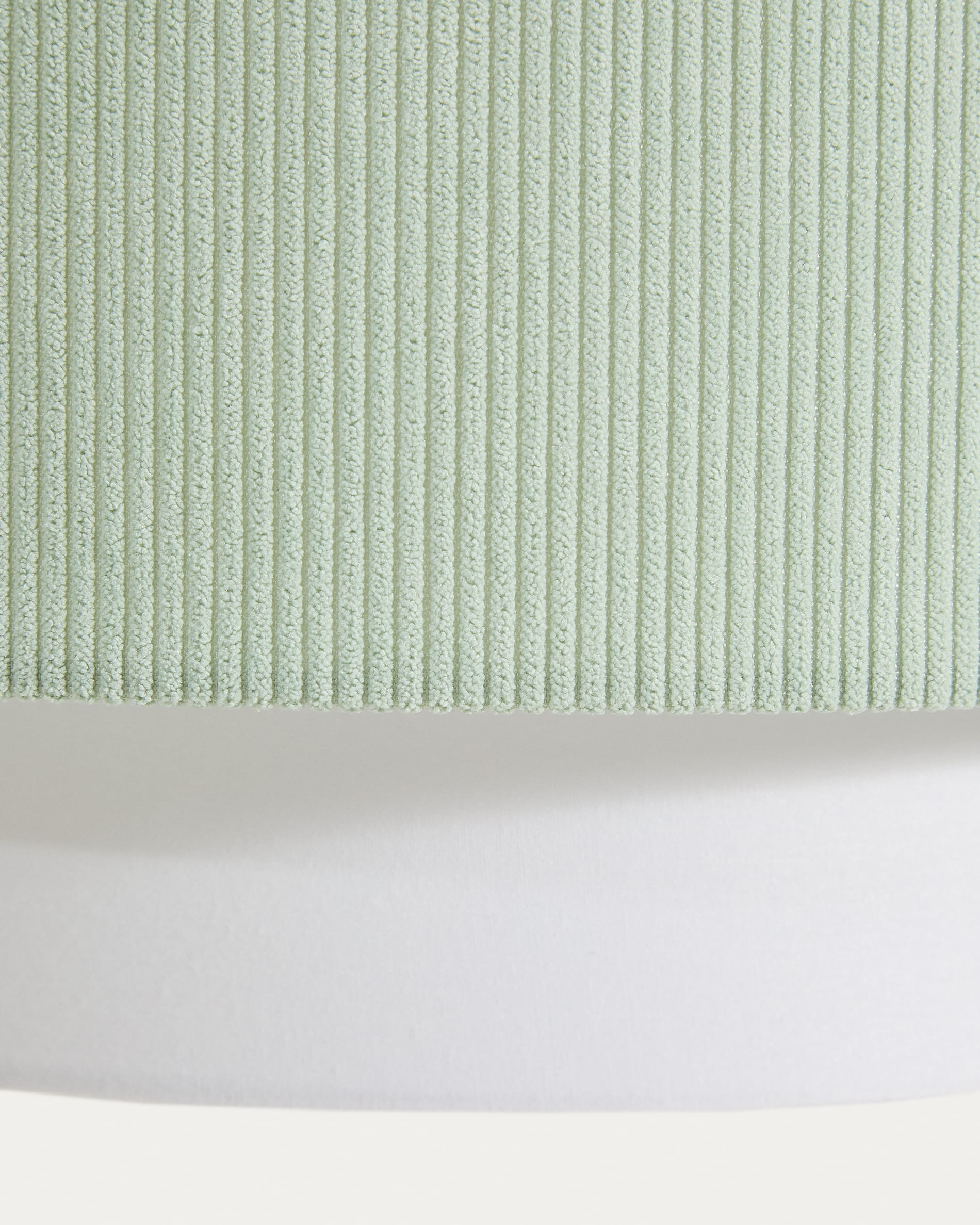 Bianella cotton and turquoise corduroy ceiling lamp