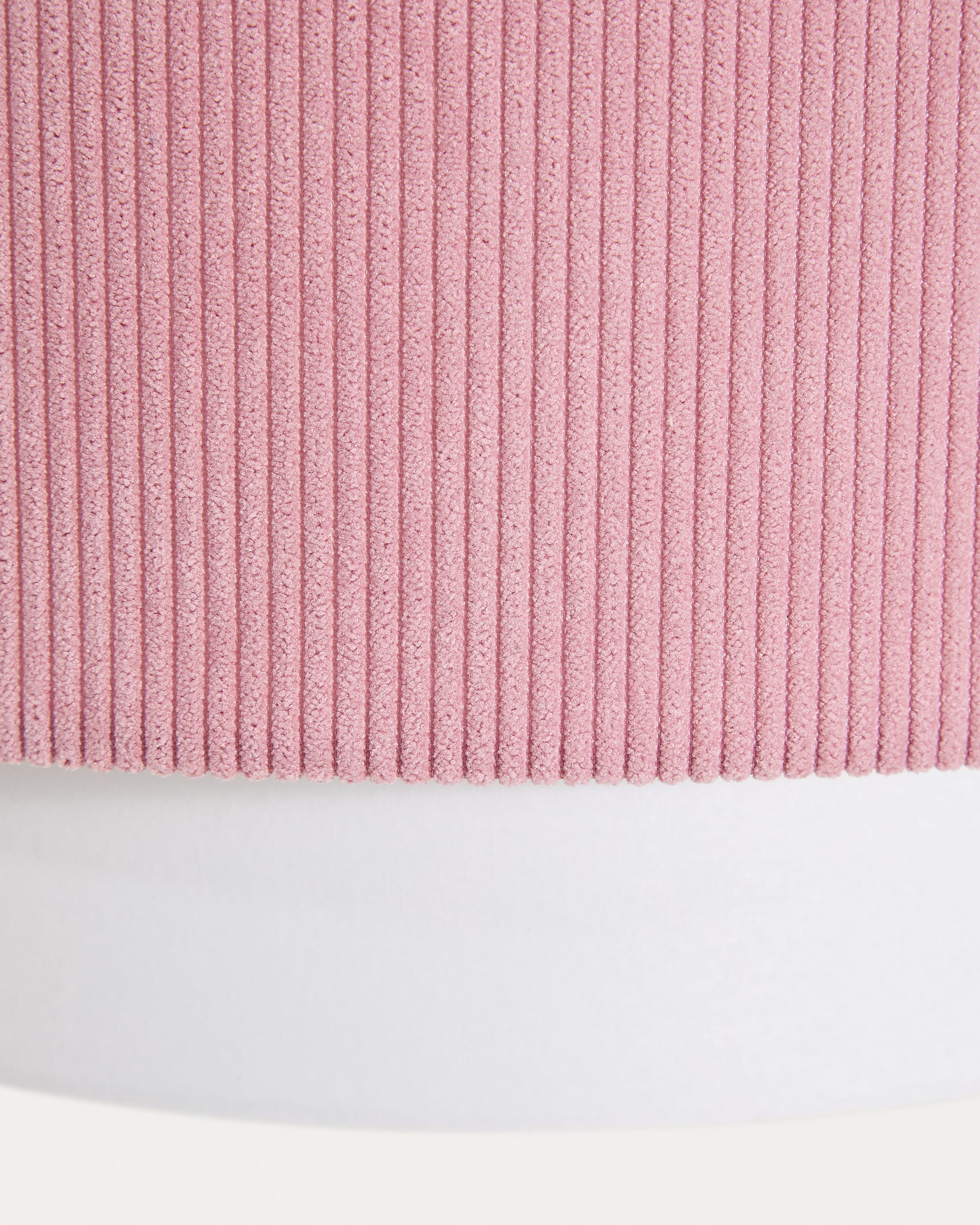 Bianella cotton and pink corduroy ceiling lamp