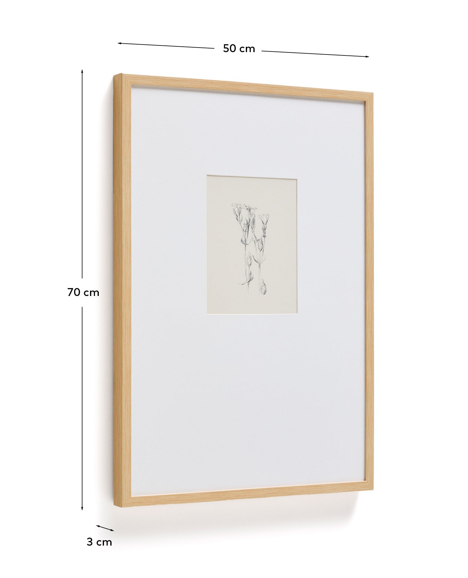Lirena picture with botanical illustration 50 x 70cm