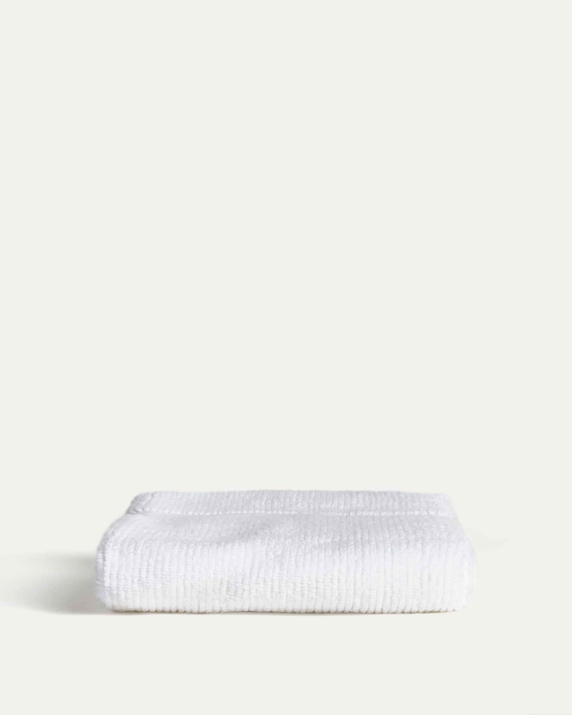 Olvira 100% cotton white jacquard hand towel 50 x 90cm