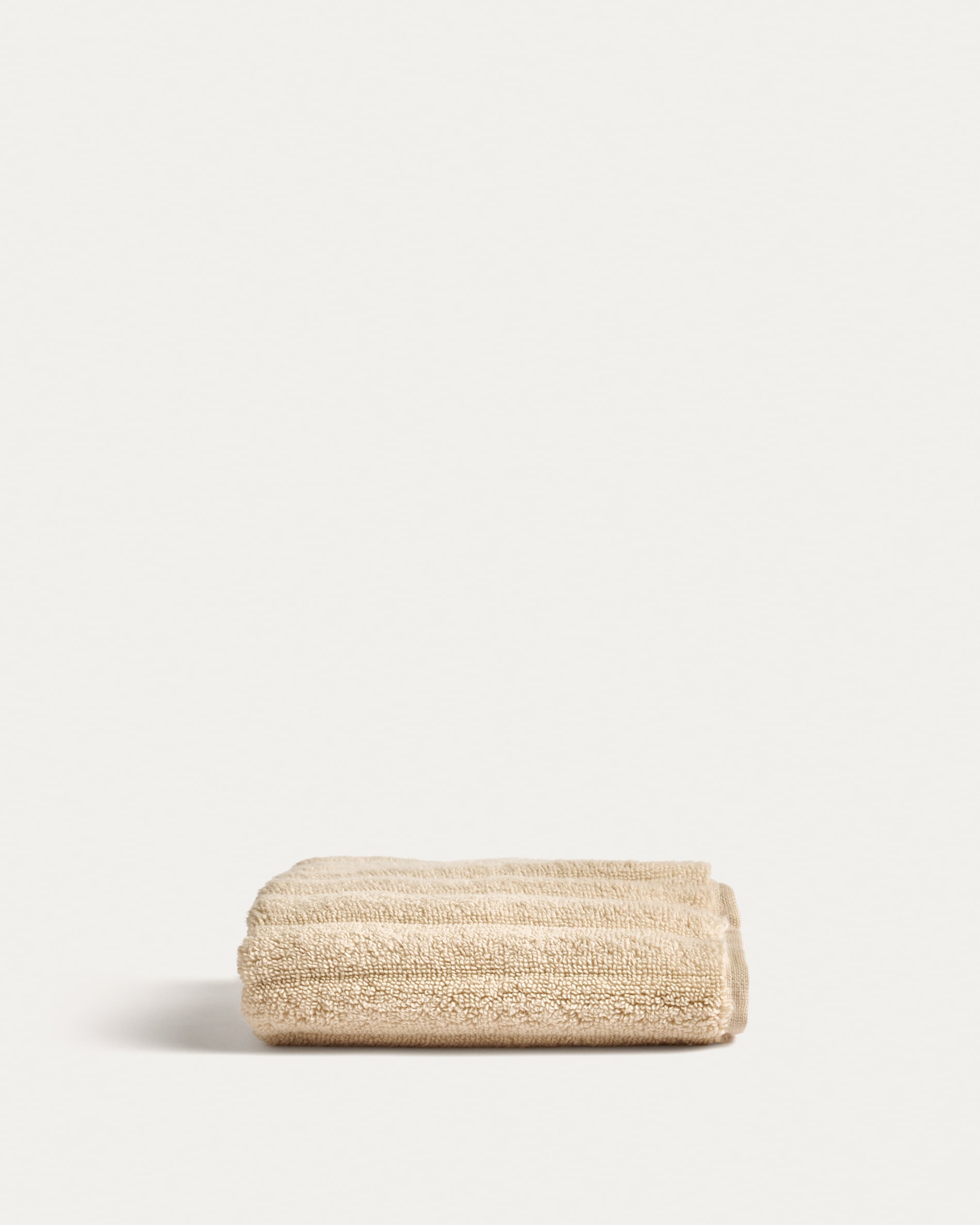 Navira 100% cotton beige face towel 30 x 50cm