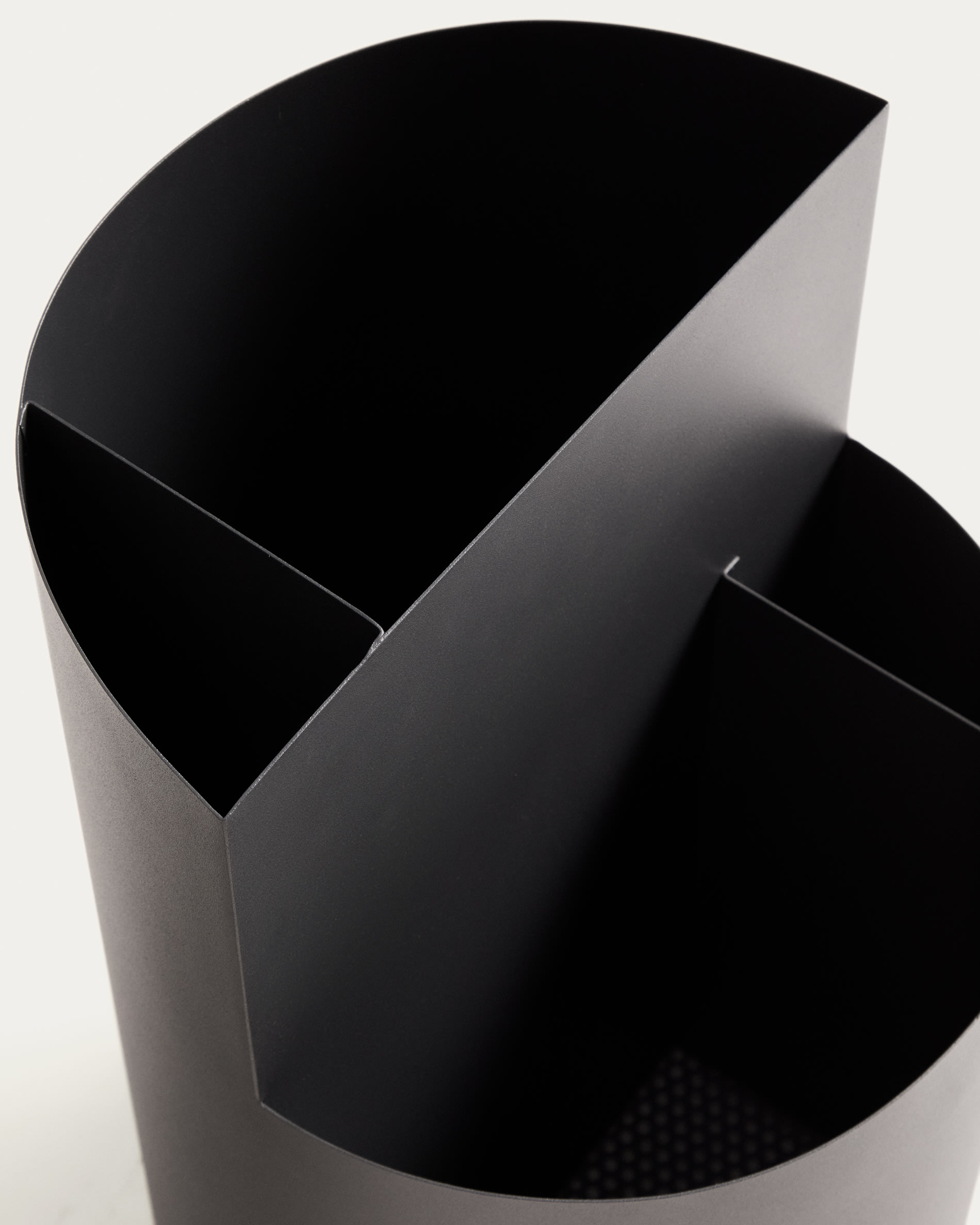 Atin dark grey metal large umbrella stand