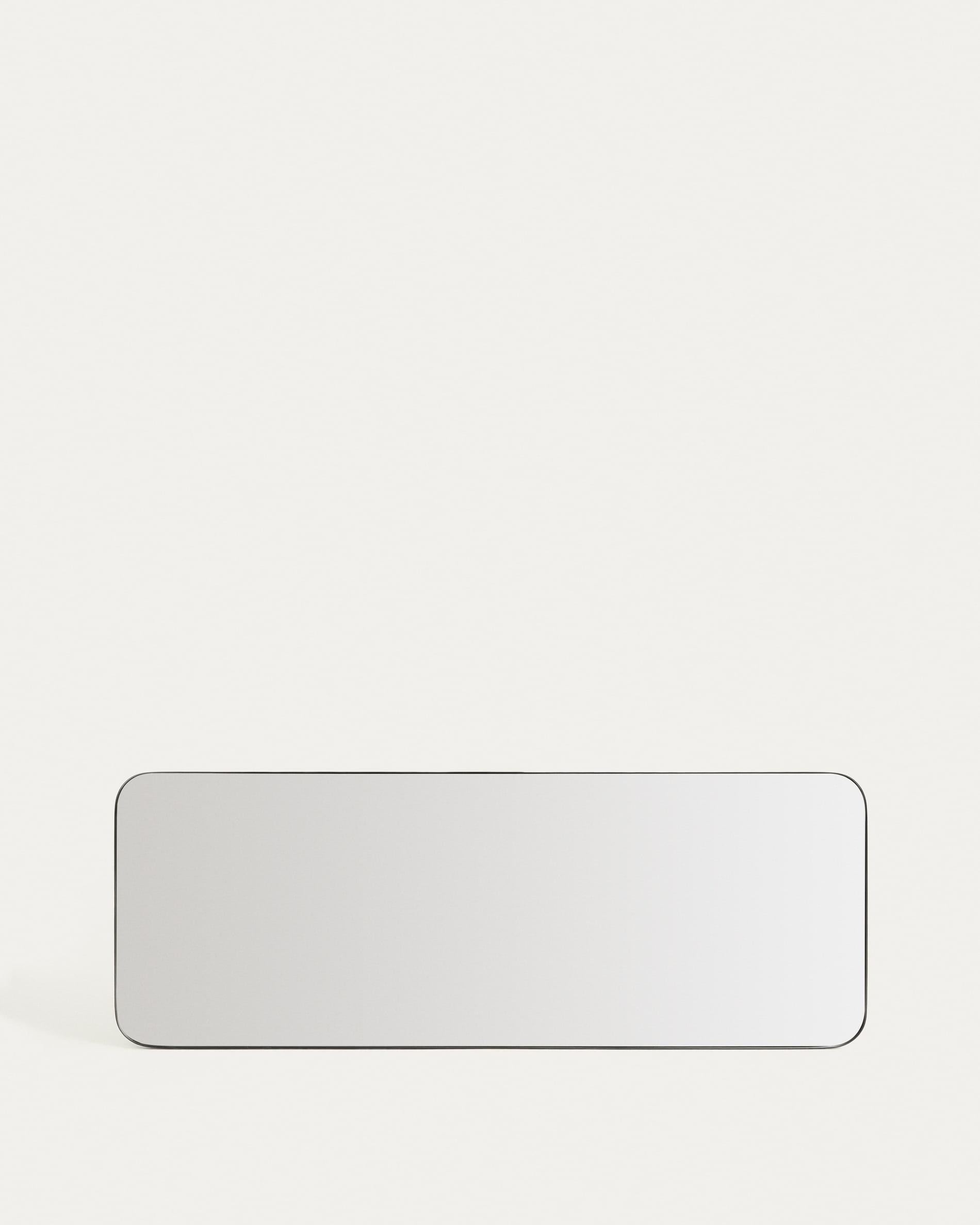 Marco black metal mirror 30 x 100cm