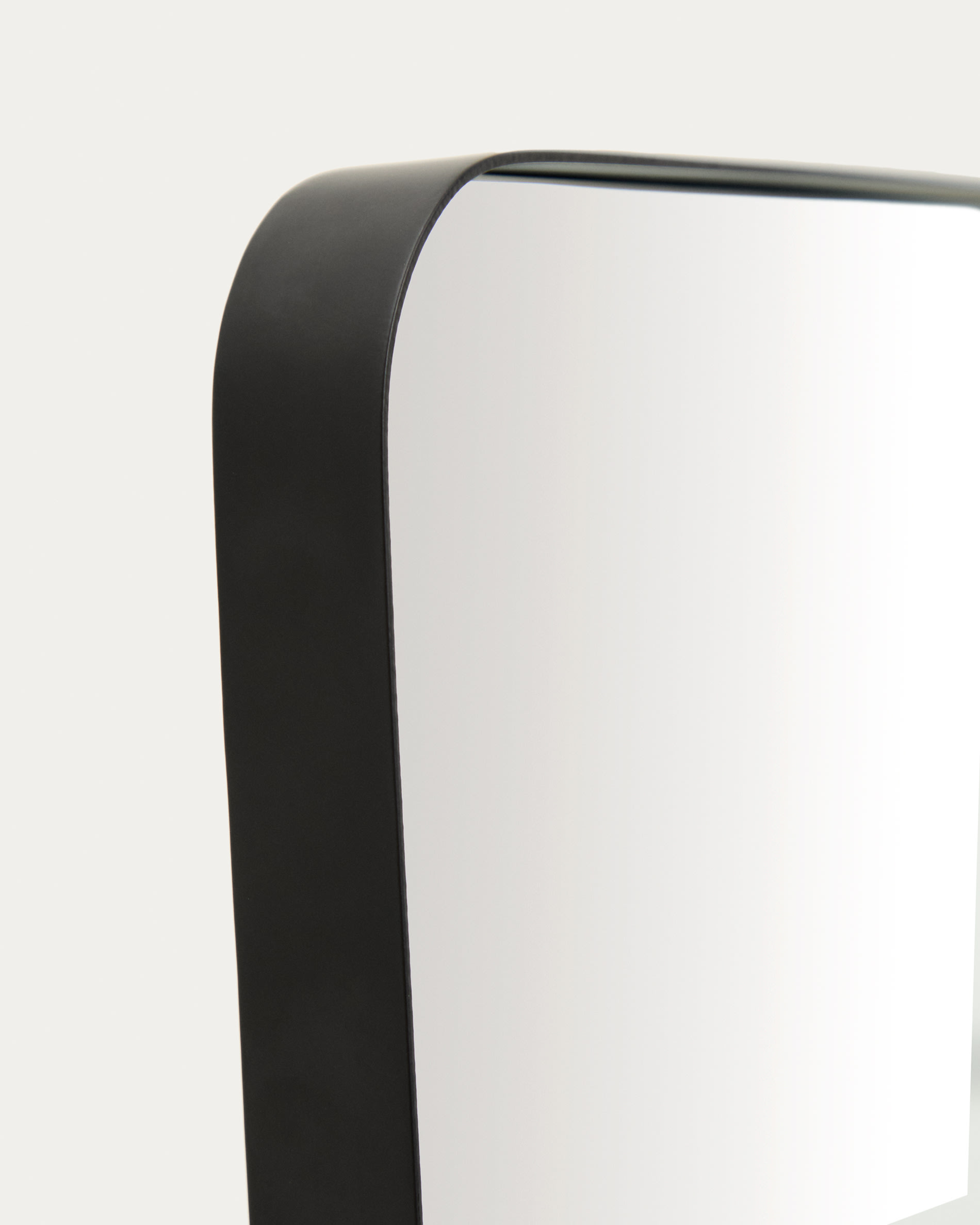 Marco black metal mirror 55.5 x 150.5cm