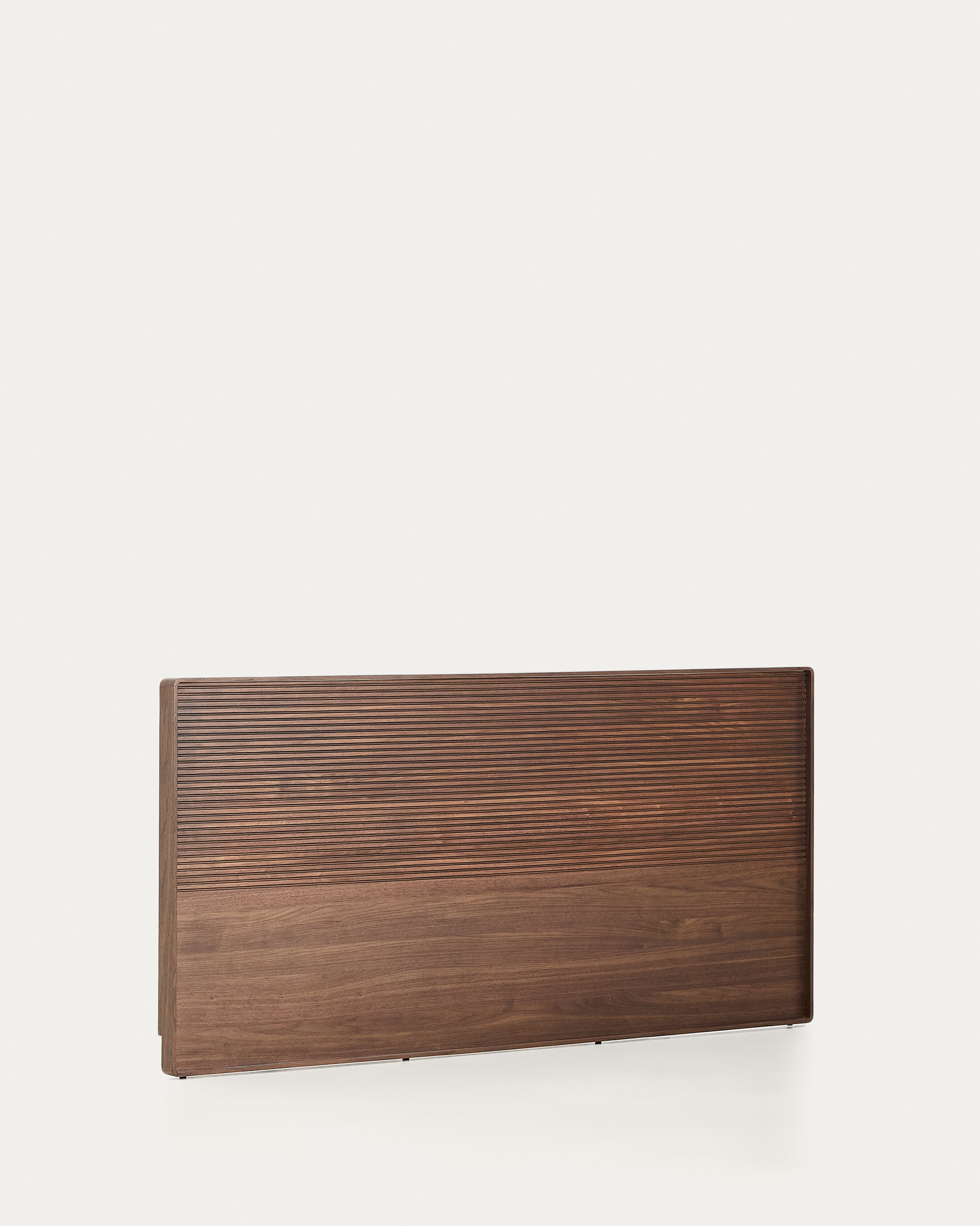 Norlen headboard in walnut veneer with dark finish and LED light for a bed up to 180 cm FSC Mix Credit