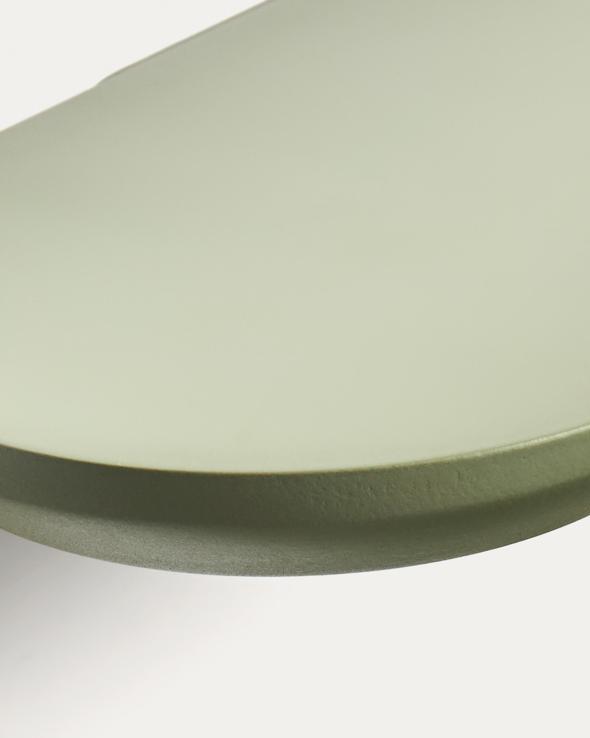 Arely set of 2 shelves in MDF with green lacquer finish 35 cm/55 cm
