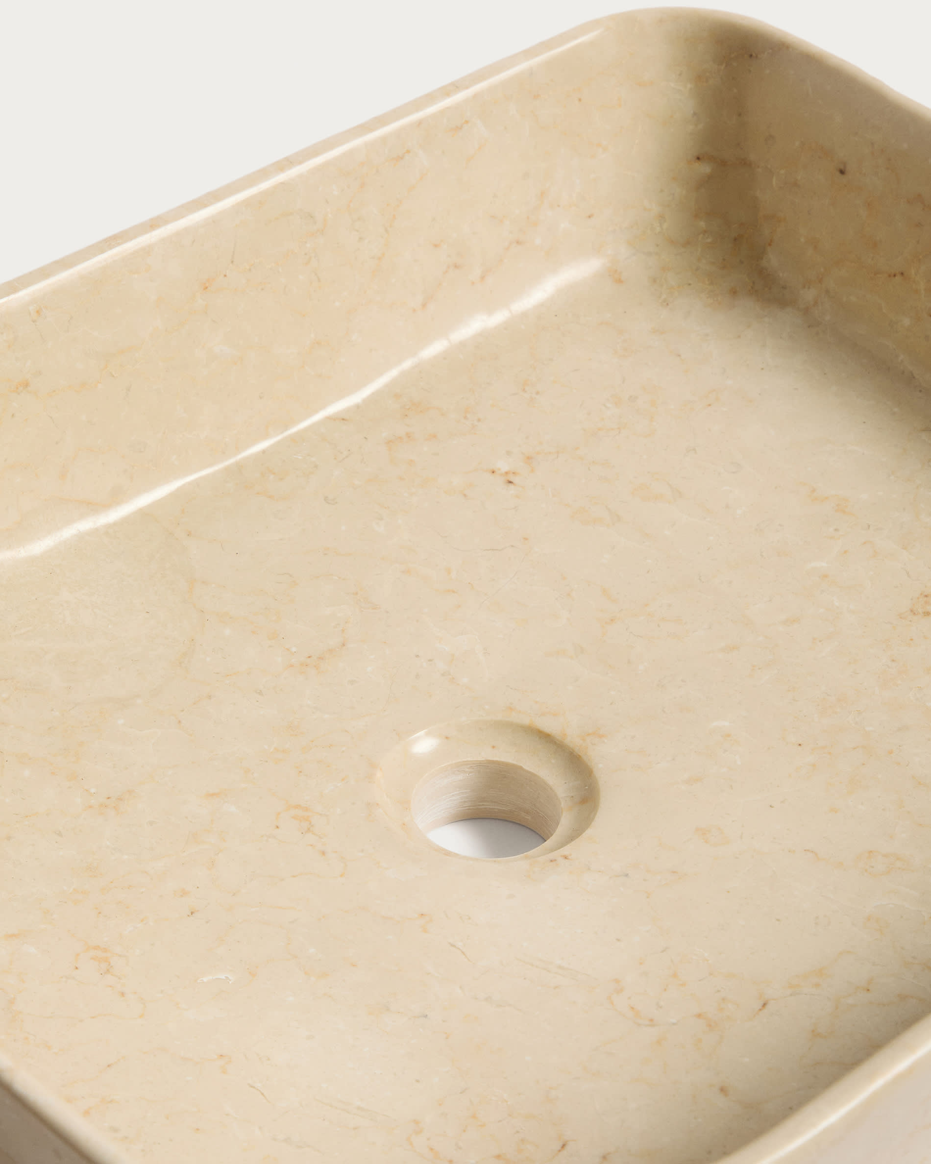 Darnen beige marble countertop washbasin 55 x 35cm