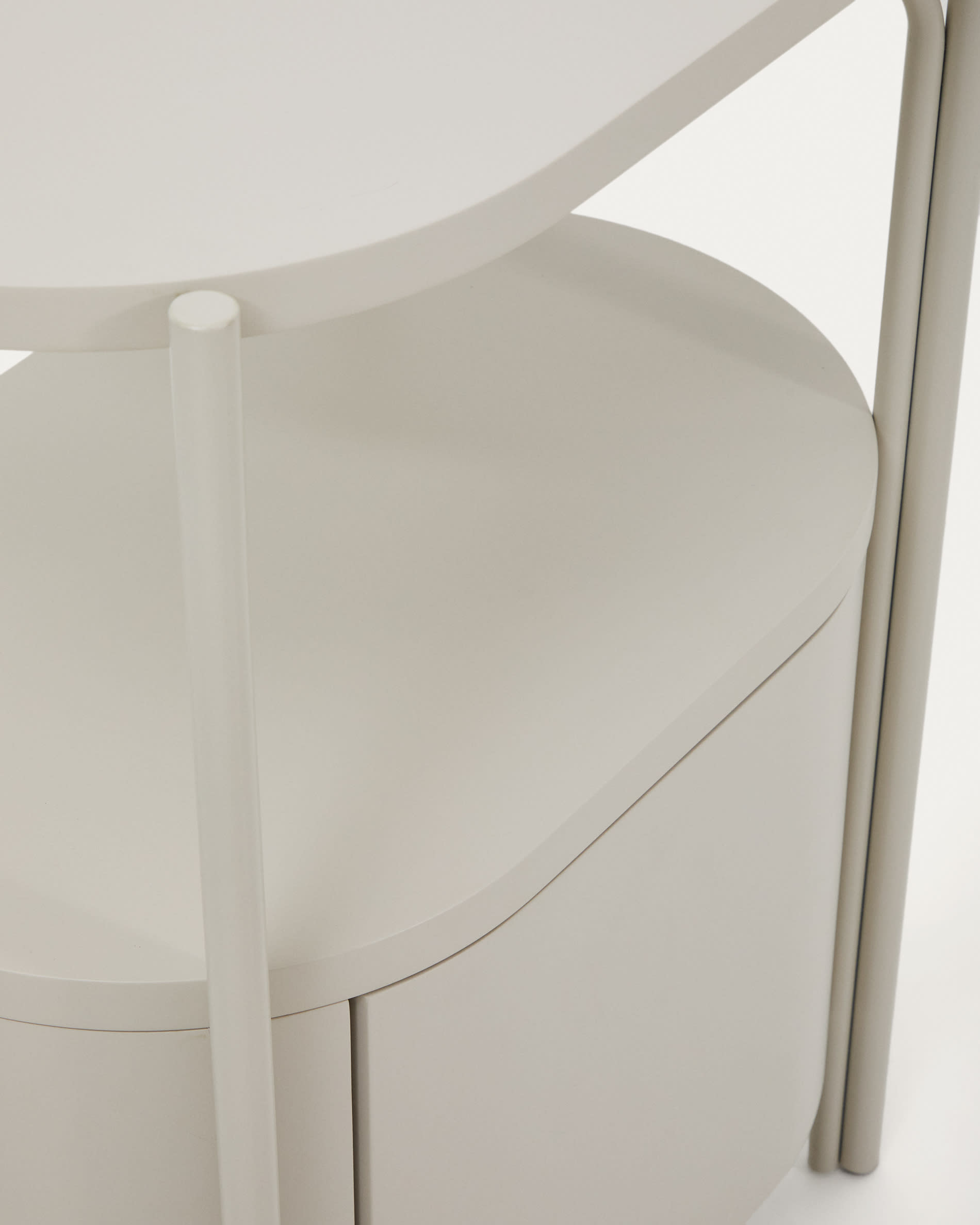 Arely bathroom vanity unit with steel structure and white lacquered MDF 60 x 40cm