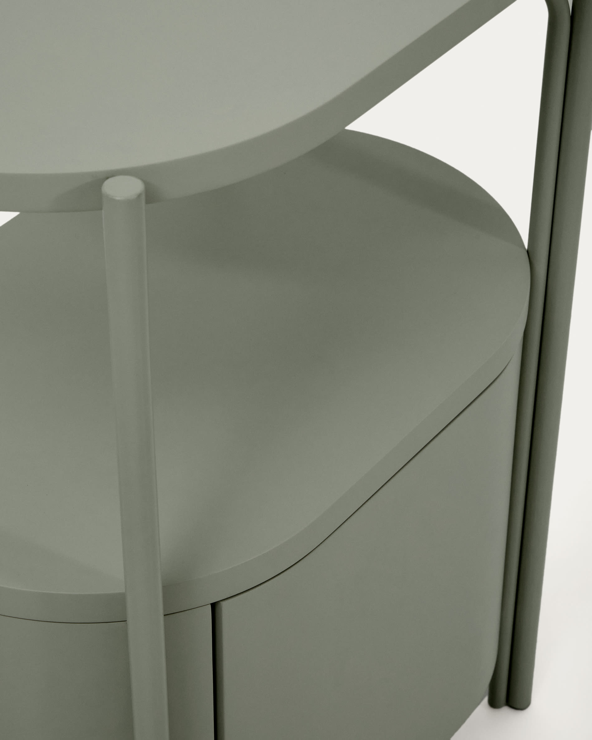 Arely bathroom vanity unit with steel structure and green lacquered MDF 60 x 40cm