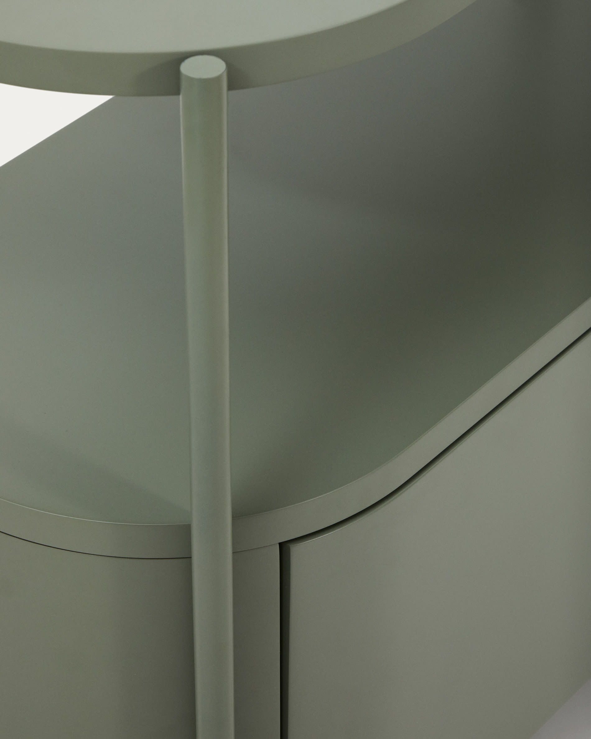 Arely bathroom vanity unit with steel structure and green lacquered MDF 90 x 40cm