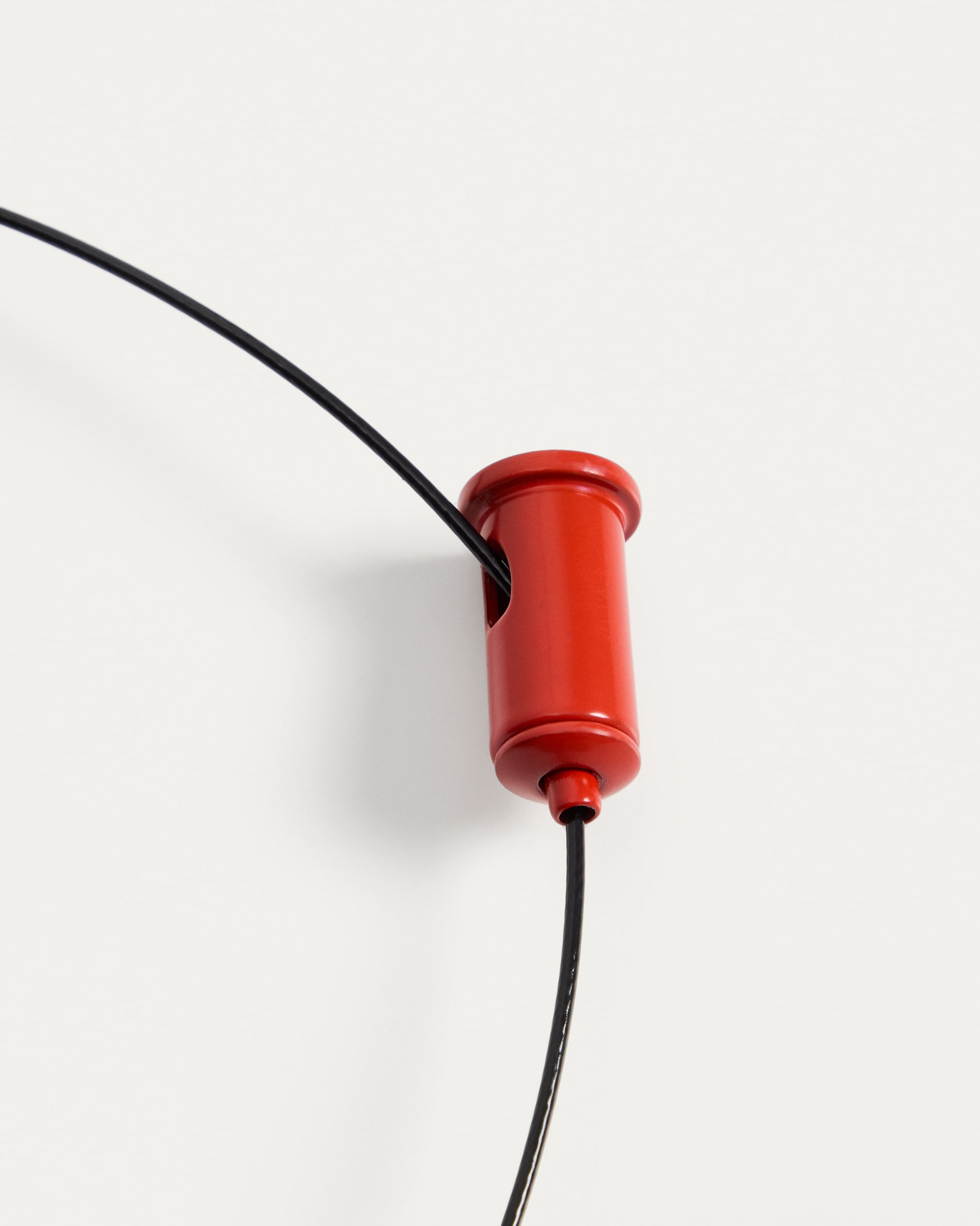 Porte red aluminium portable ceiling lamp Ø 16 cm