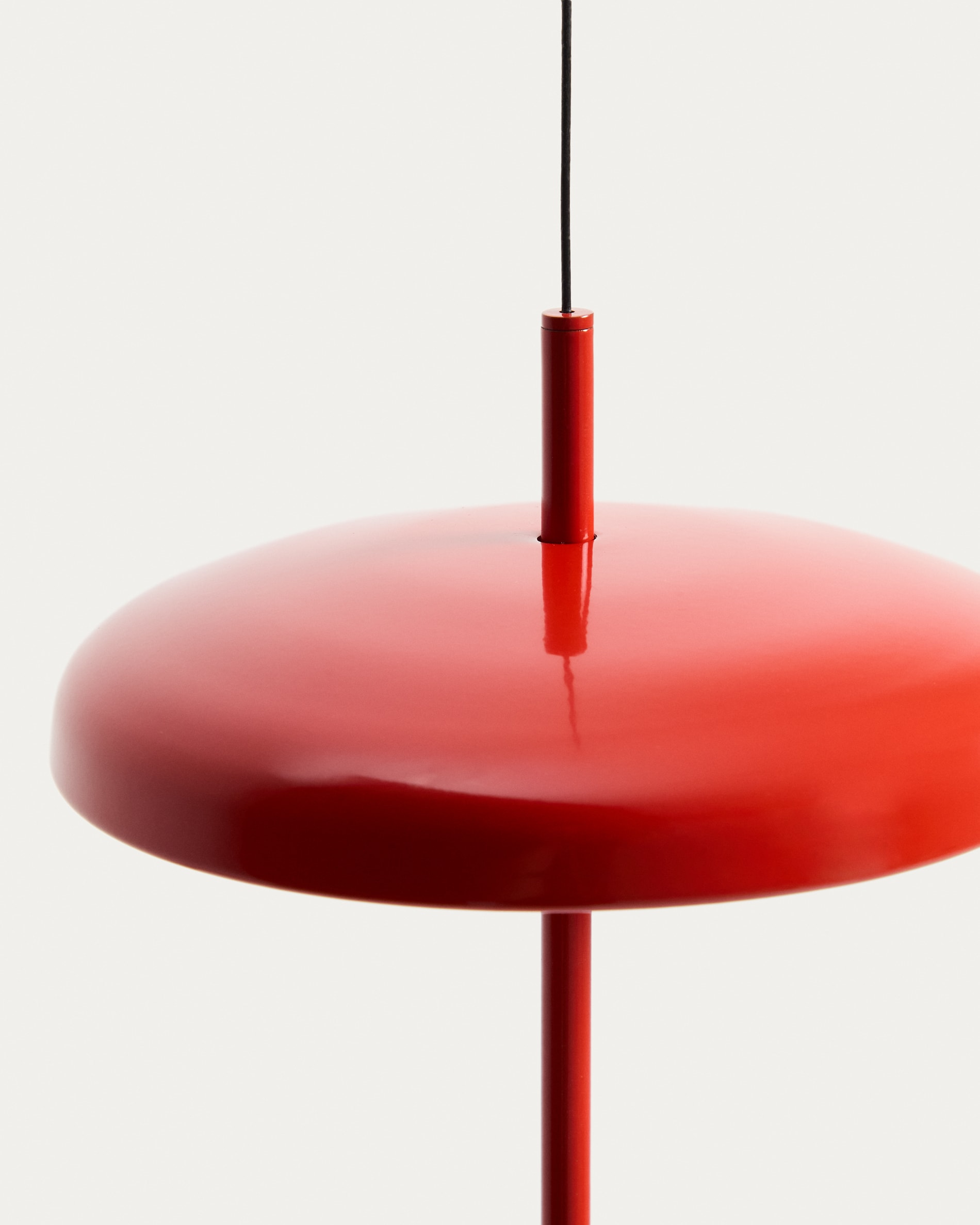 Porte red aluminium portable ceiling lamp Ø 16 cm