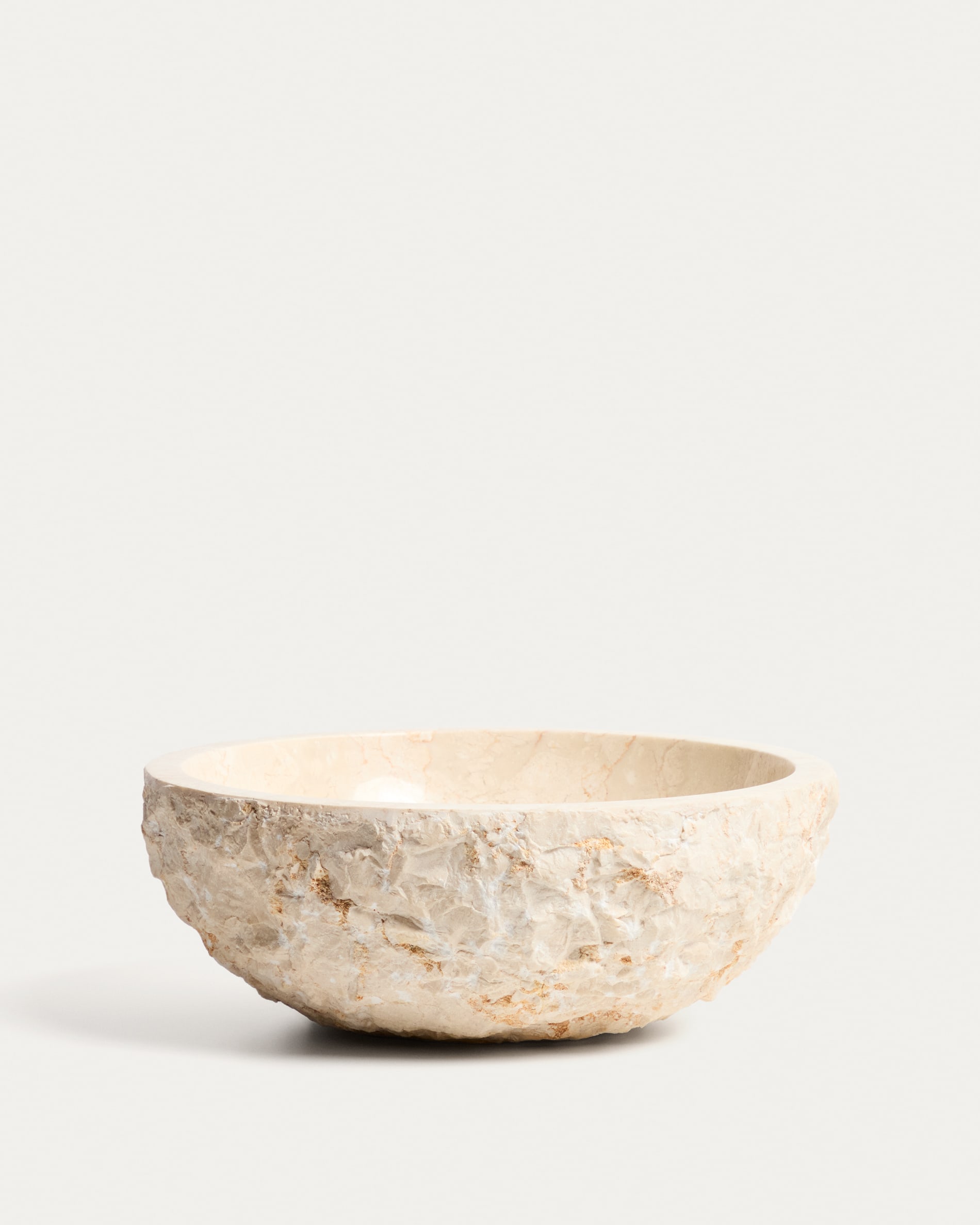 Orvane beige marble countertop washbasin Ø 35cm