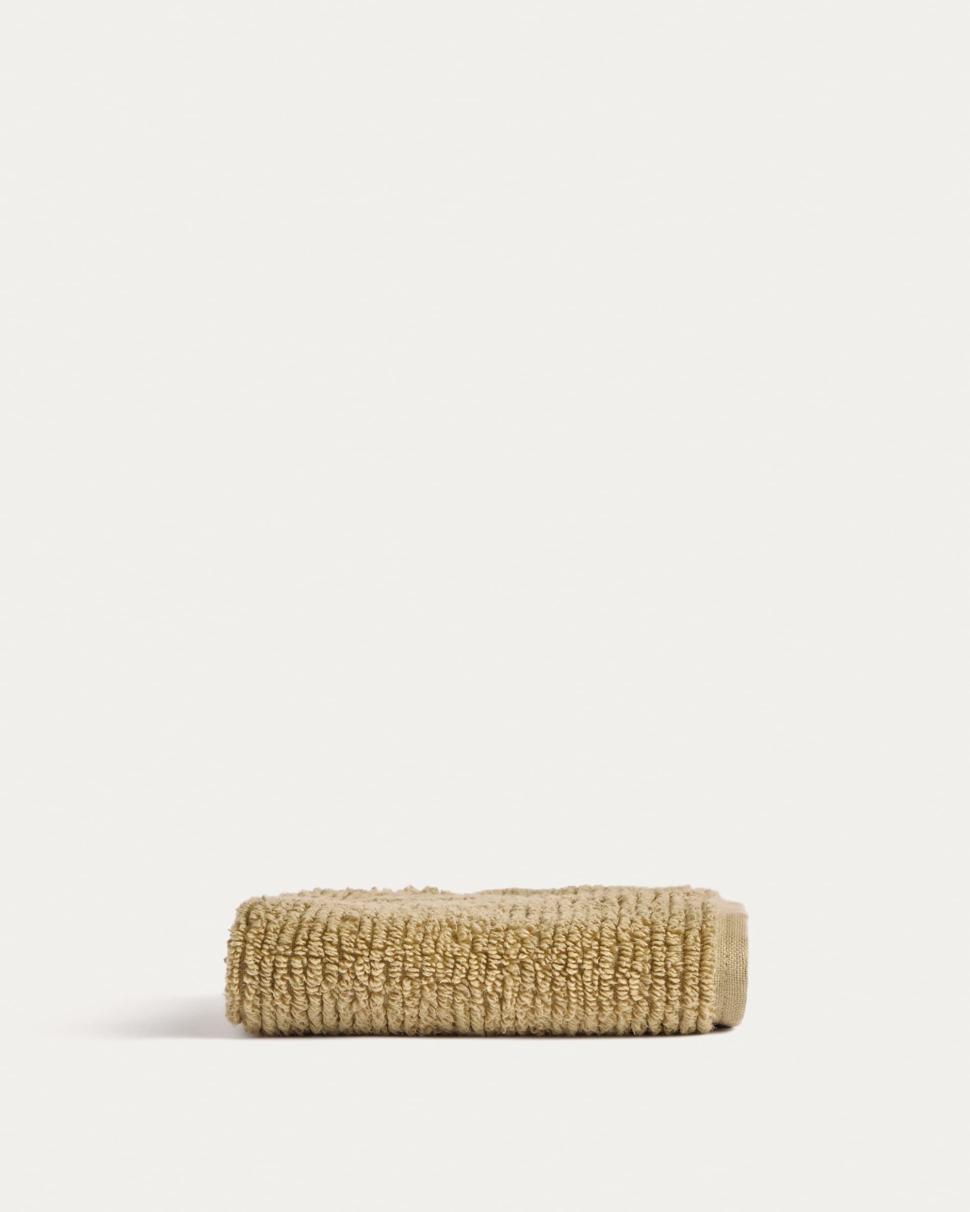 Olvira 100% cotton dark green jacquard face towel 30 x 50cm